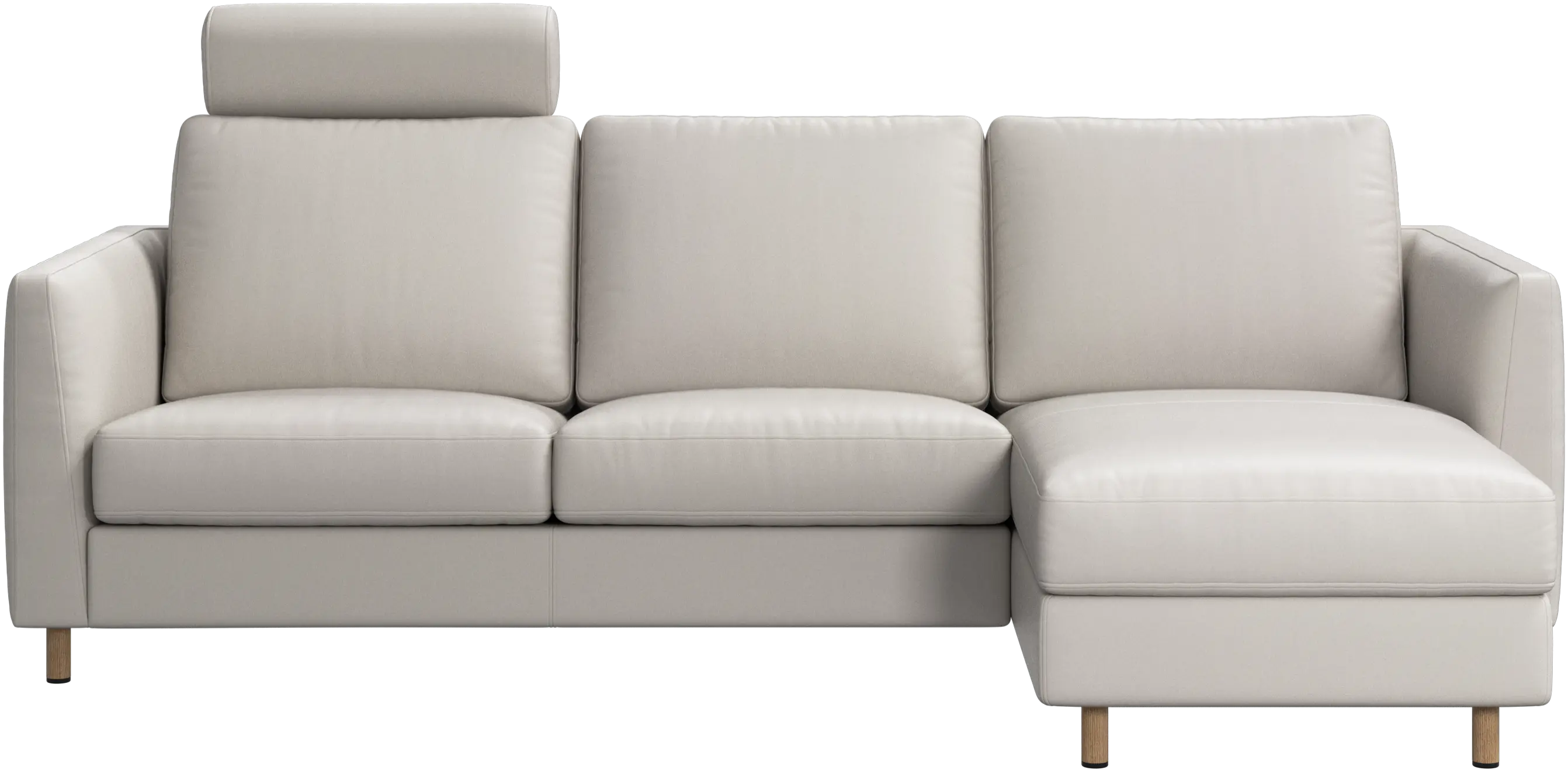 Sofá Indivi com chaise longue à direita