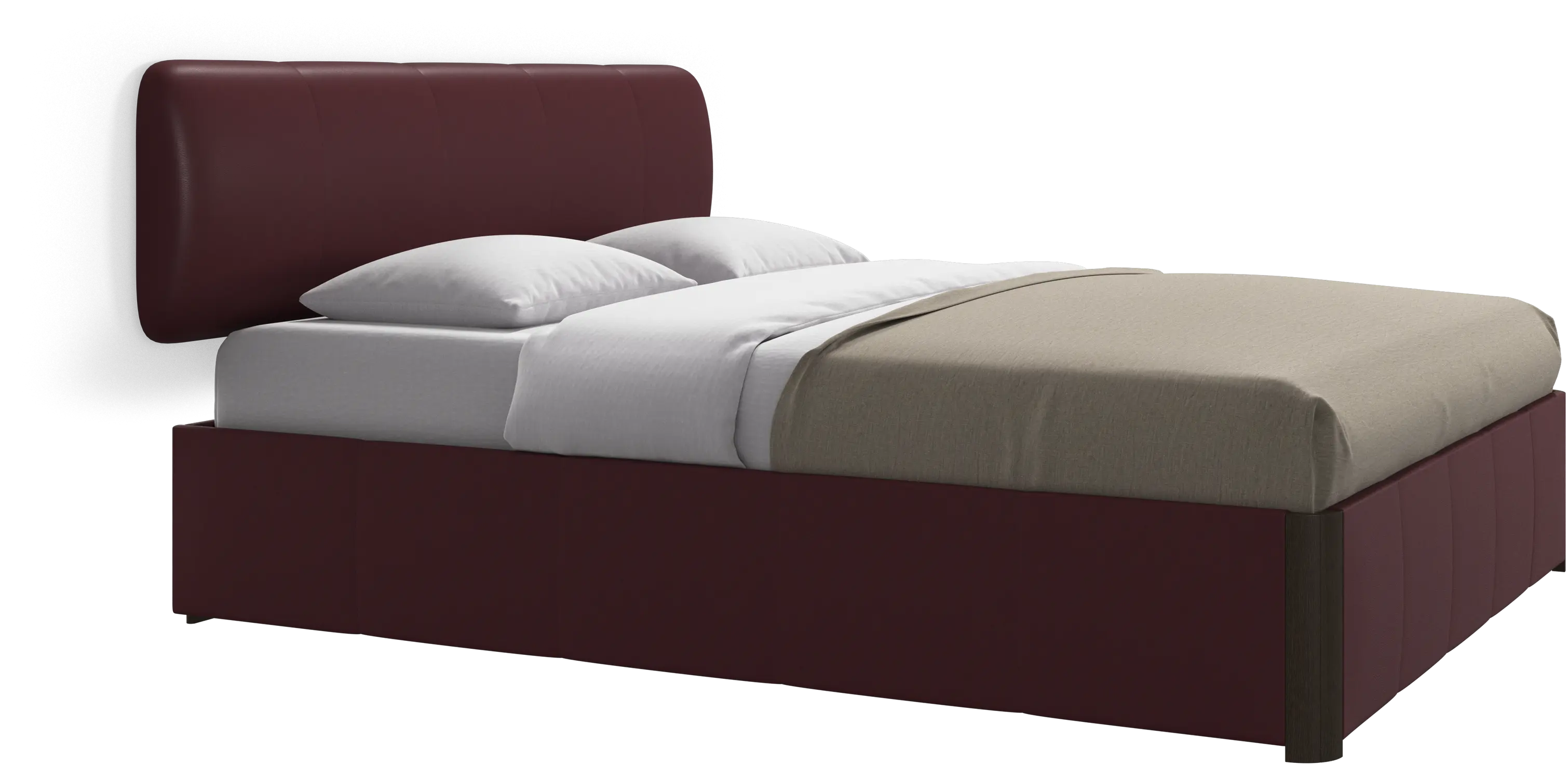 Element bed, wall-mounted headboard, with slats, excl. mattress