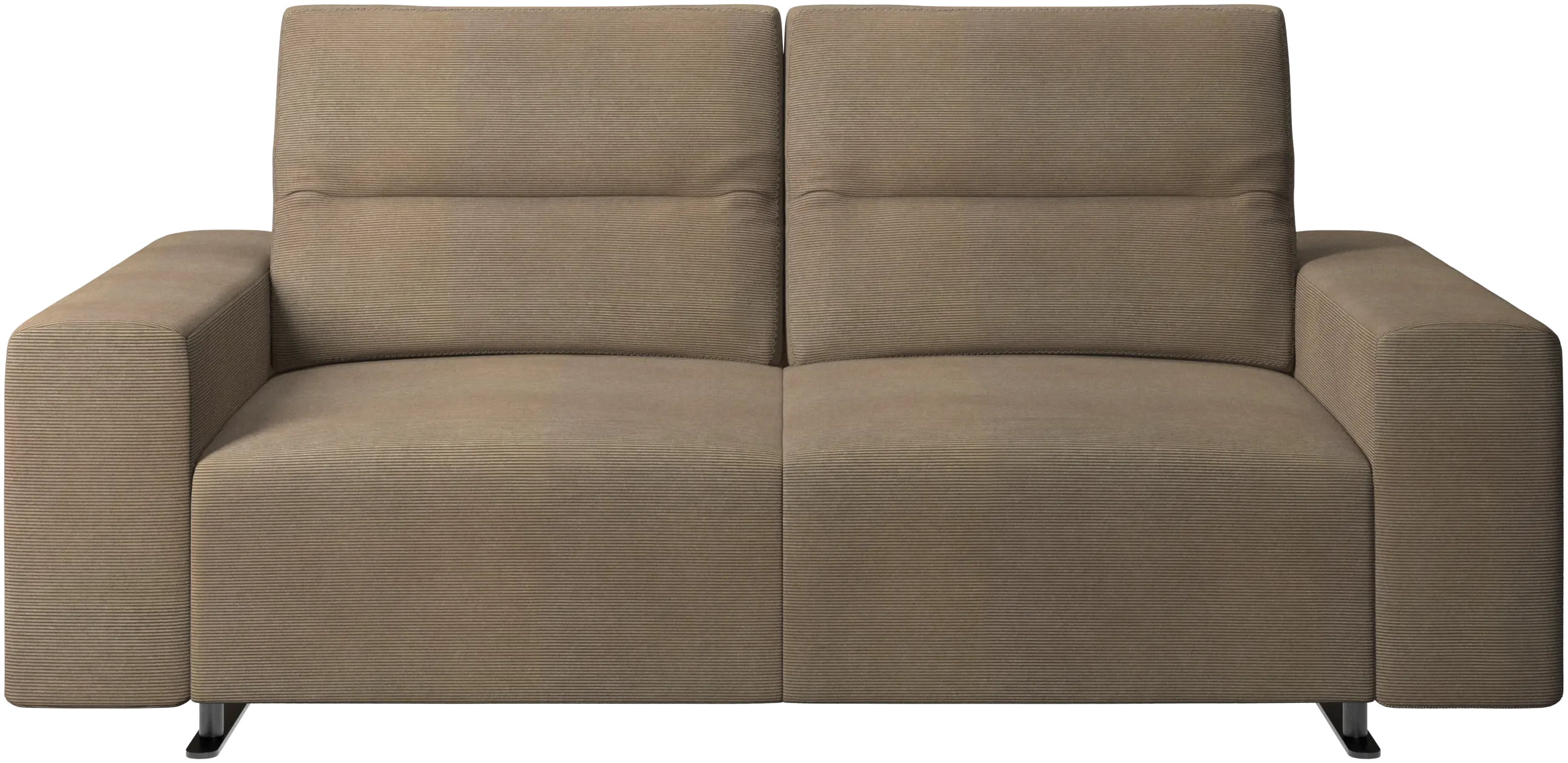 Hampton sofa with adjustable back and storage on the right side