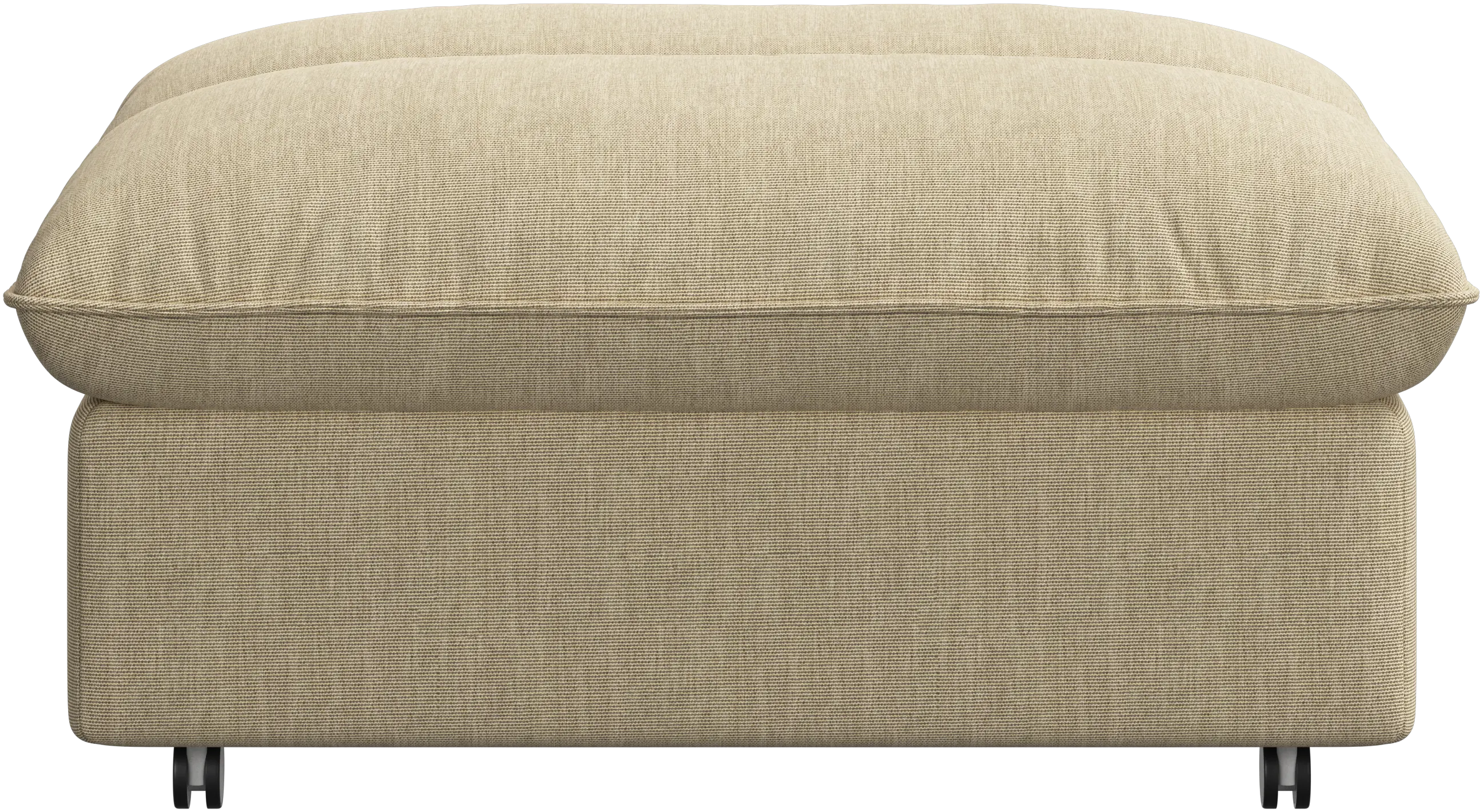 Southampton pouf on wheels with storage
