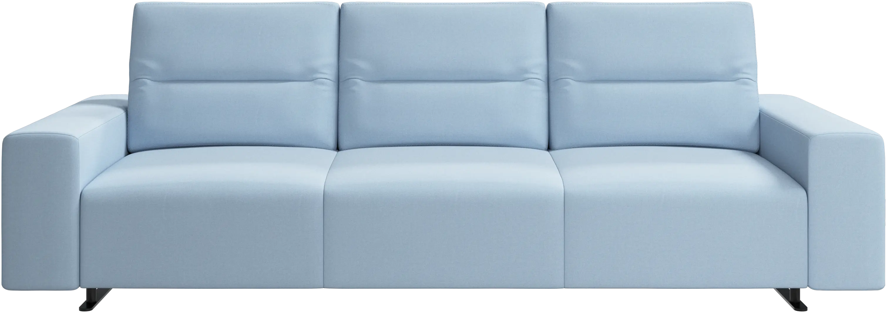 Hampton sofa with adjustable back and storage on the left side