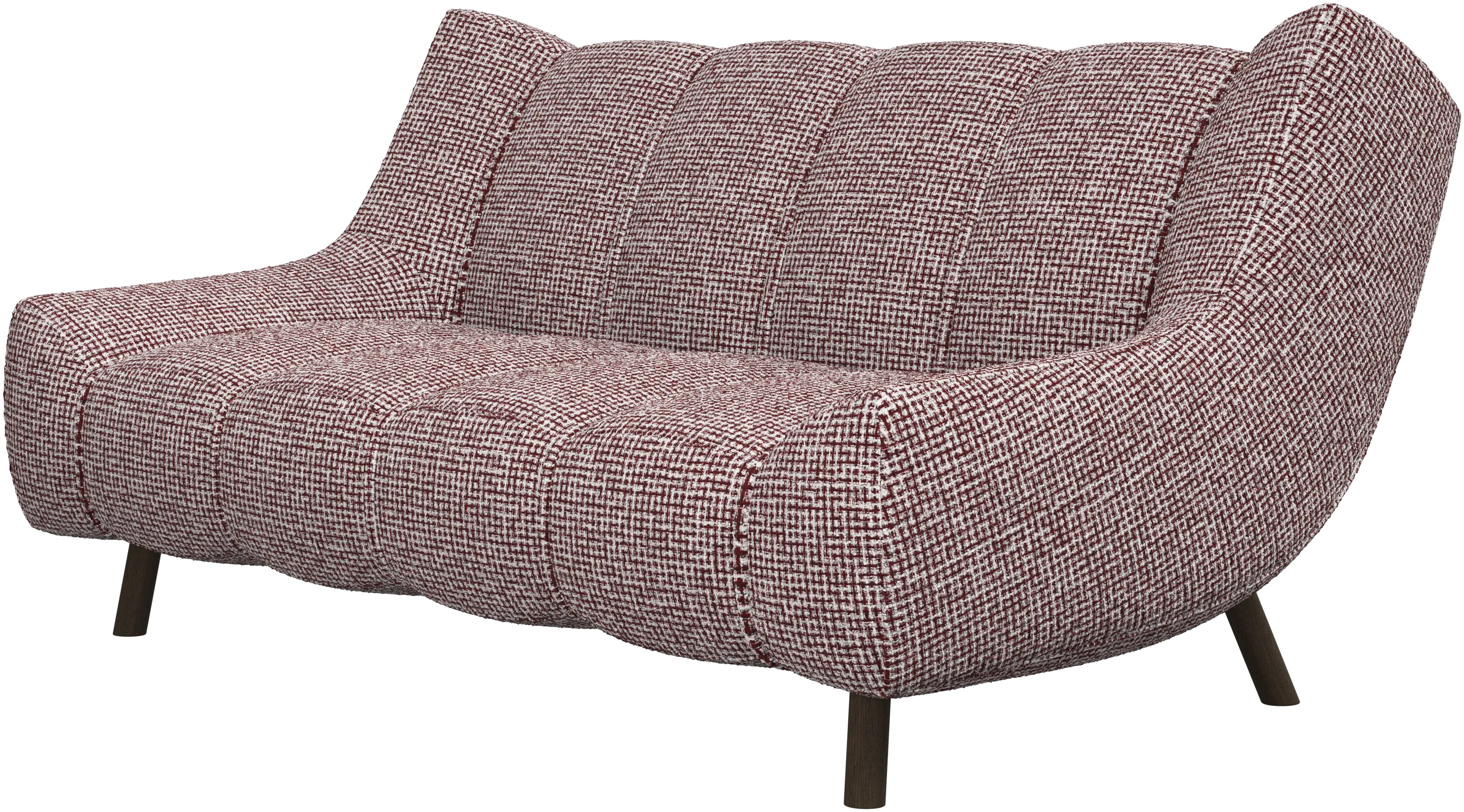 Canapé 2 places Nawabari, jambe en bois