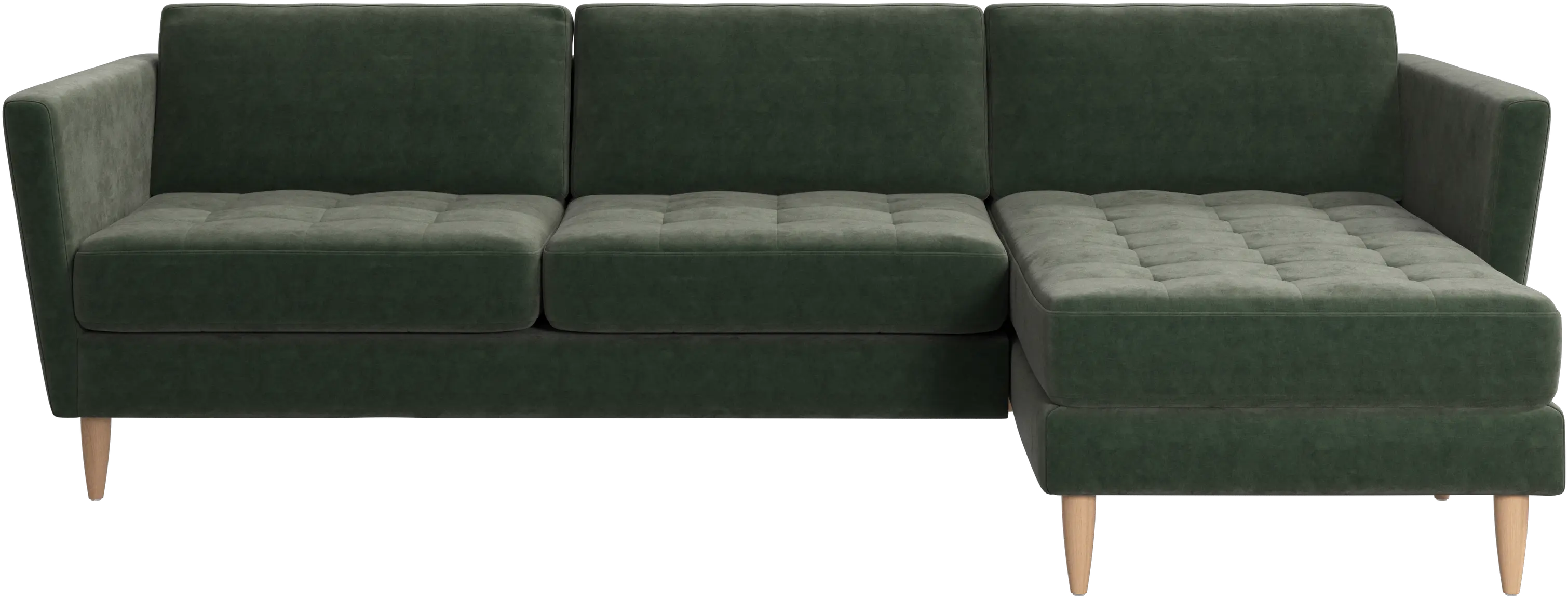 Osaka sofa with resting unit, tufted seat