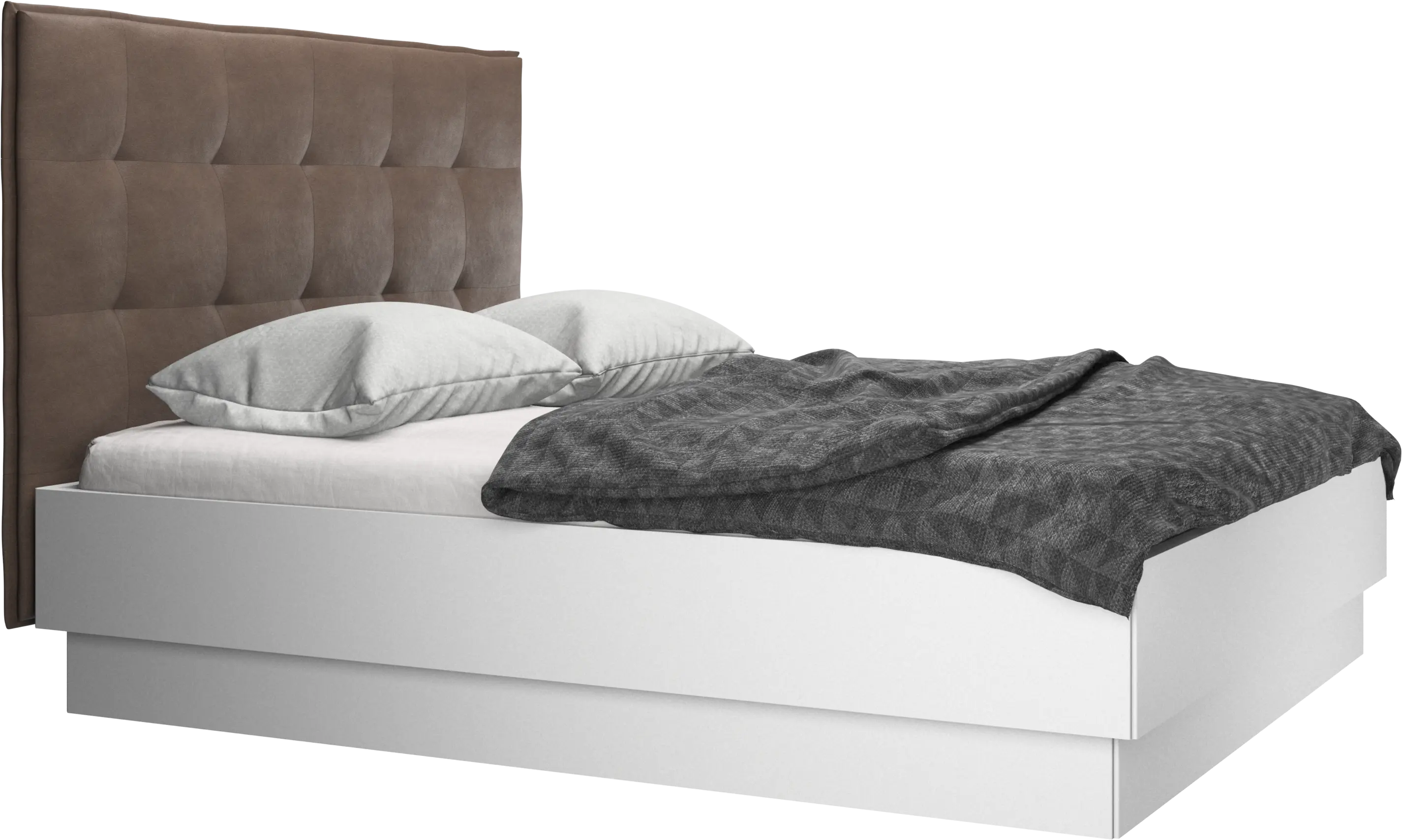 Lugano storage bed with lift-up frame and slats, excl. mattress