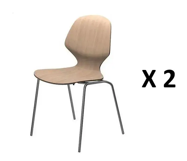 Lot de 2 chaises Florence empilable à -40%