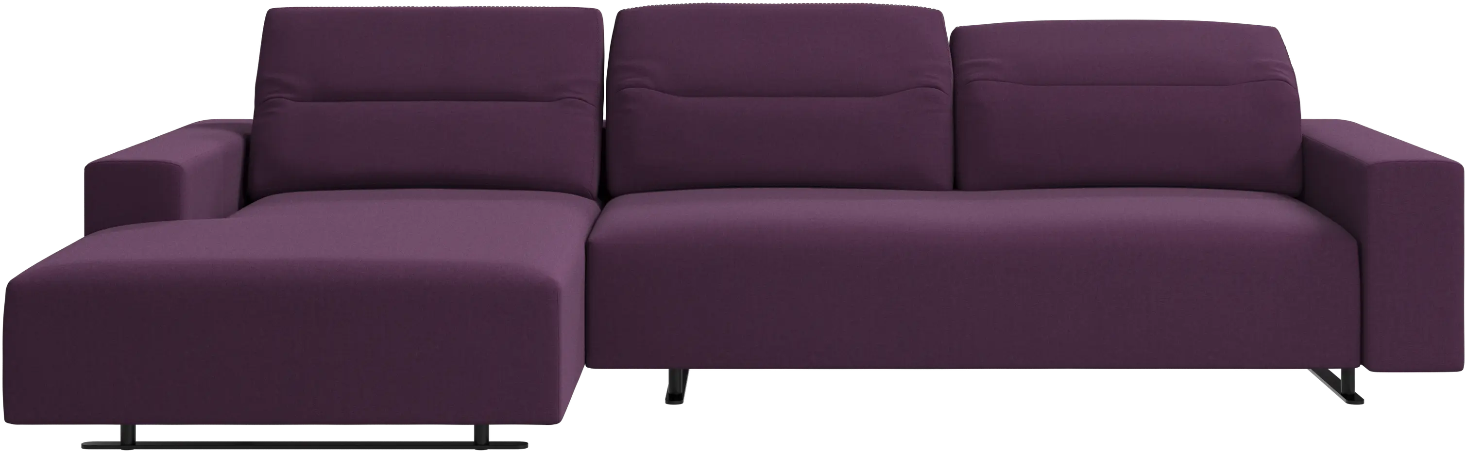 Hampton Sofa mit verstellbarem Rückenpolster, Ruhemodul und Staufach an beiden Seiten