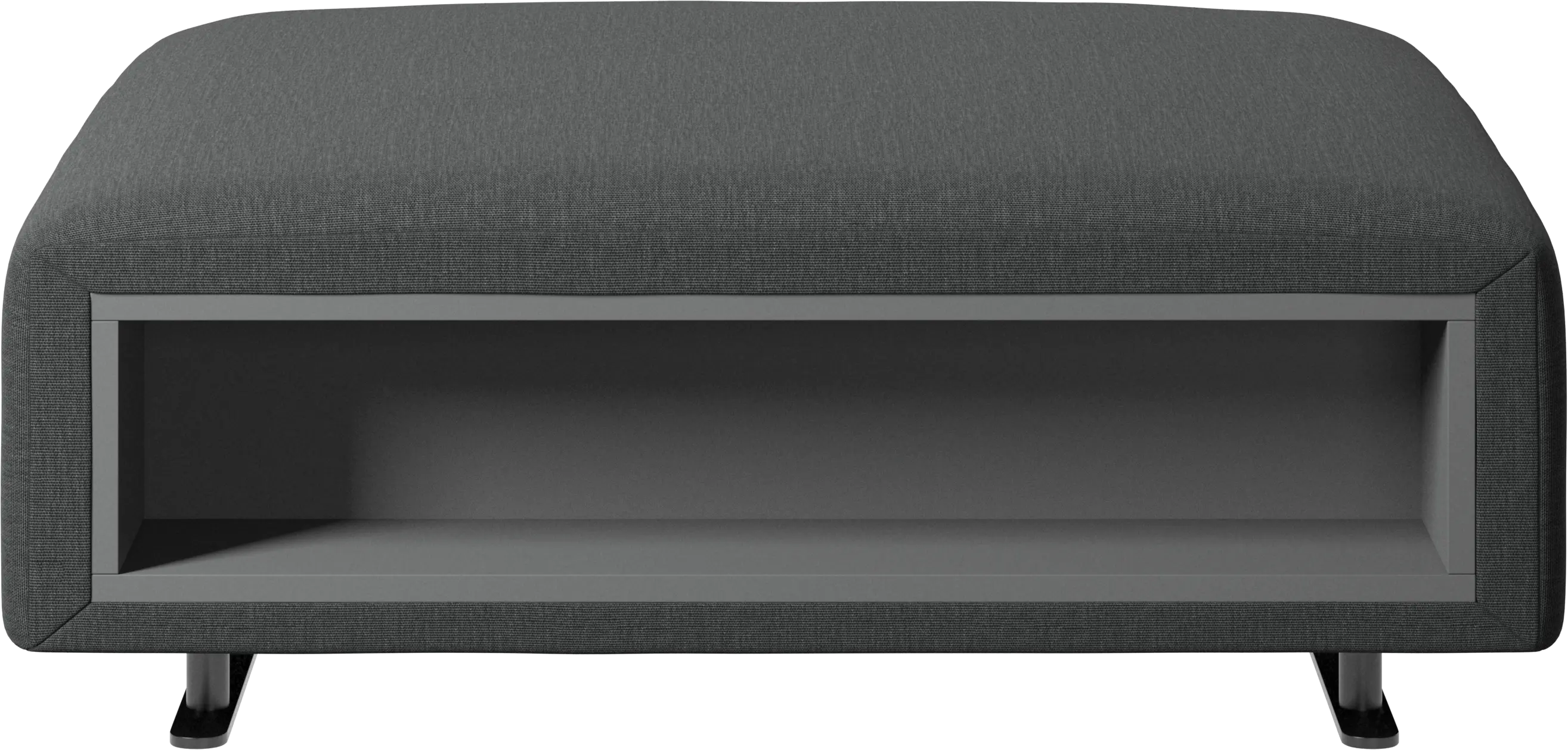 Hampton pouf with storage left and right sides