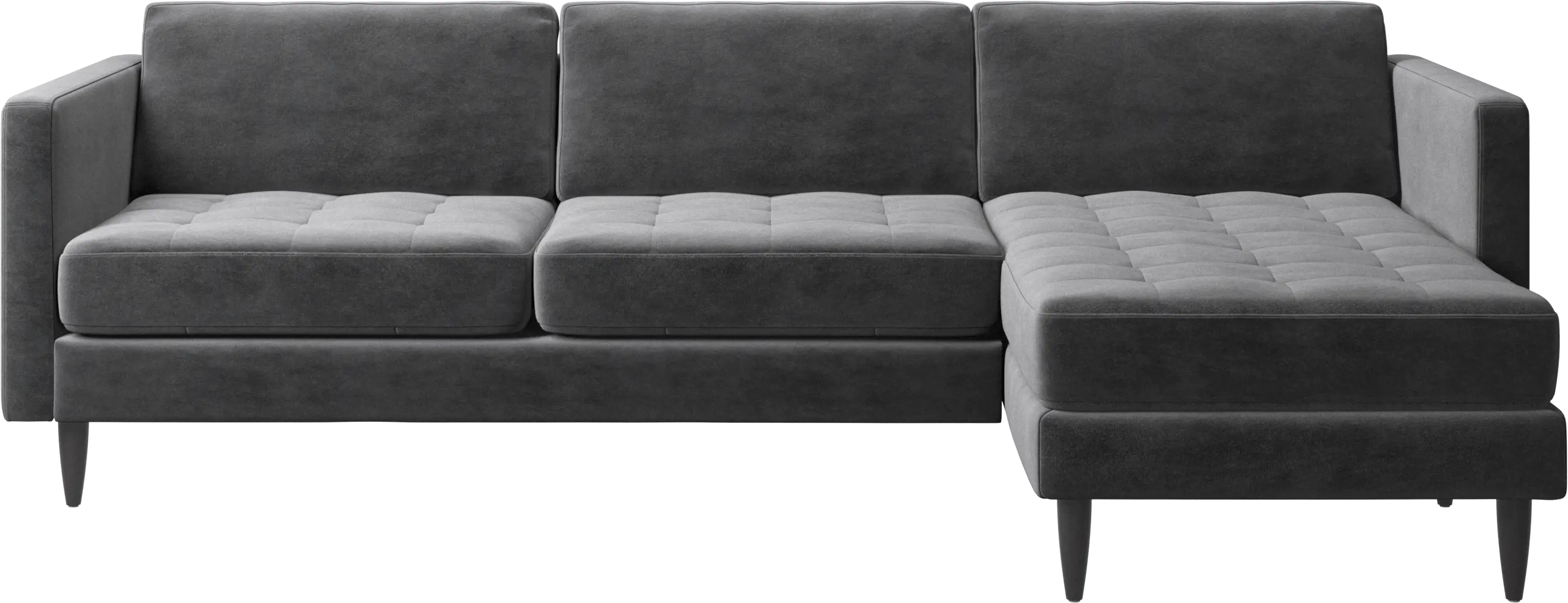 Osaka sofa with resting unit, tufted seat