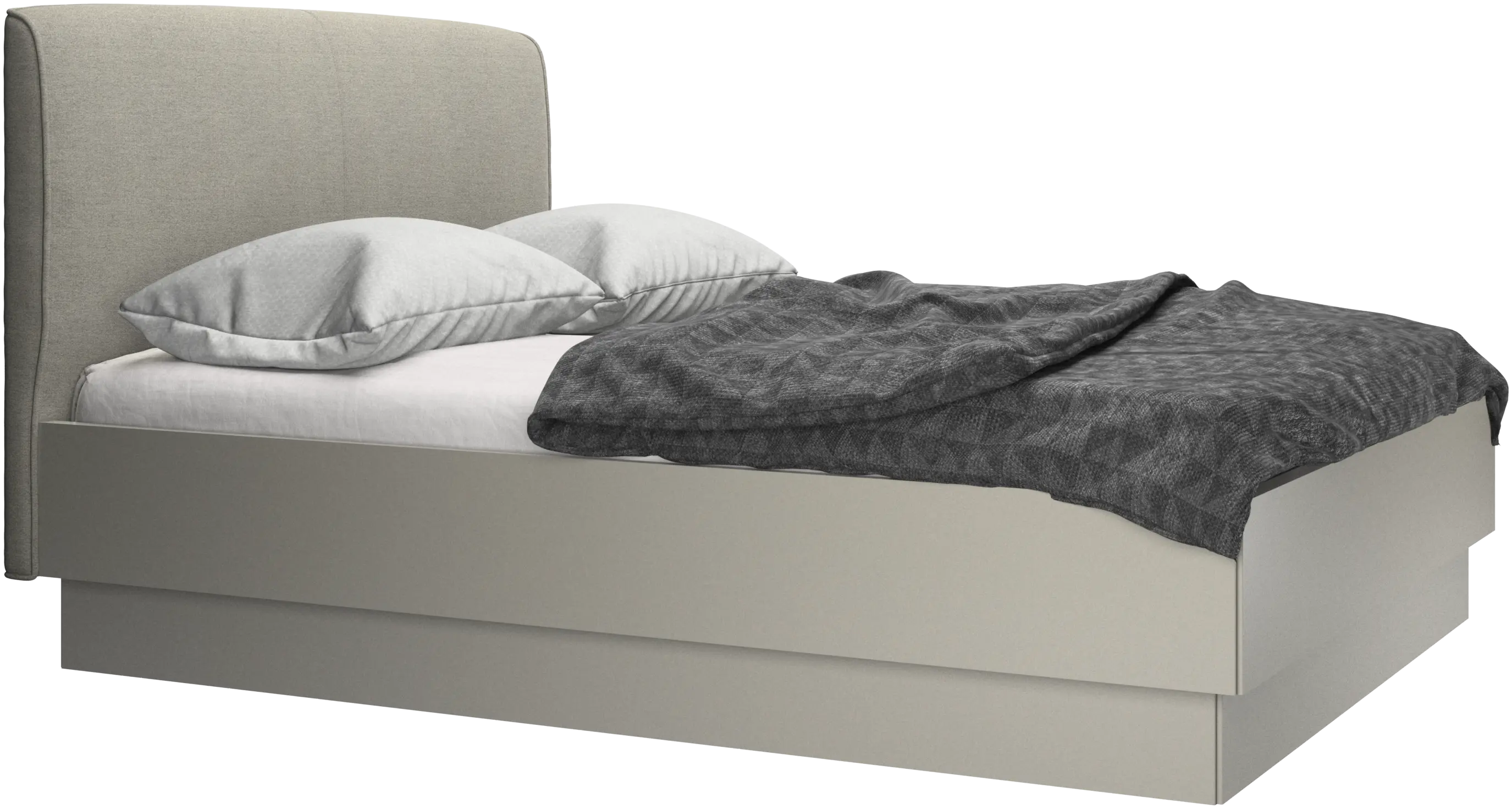 Houston, upholstered bed with storage