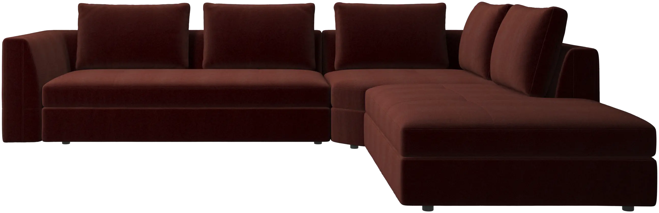 Bergamo corner sofa with lounging unit