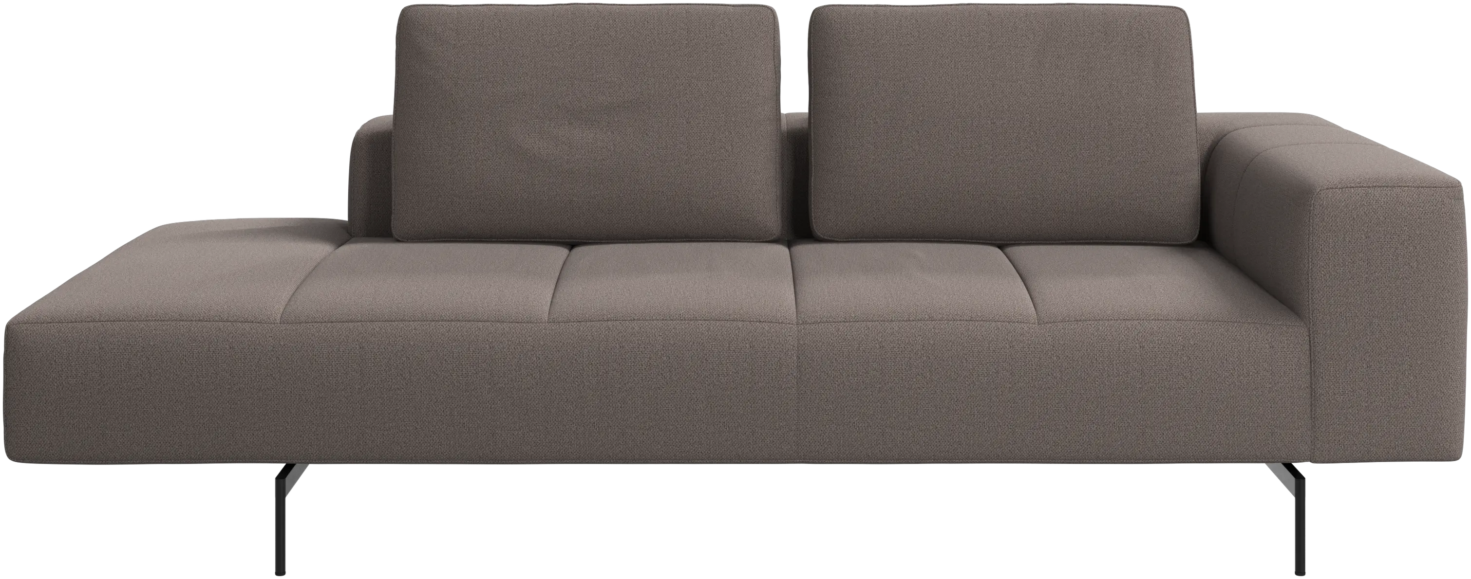 Amsterdam resting module for sofa, armrest right, open end left