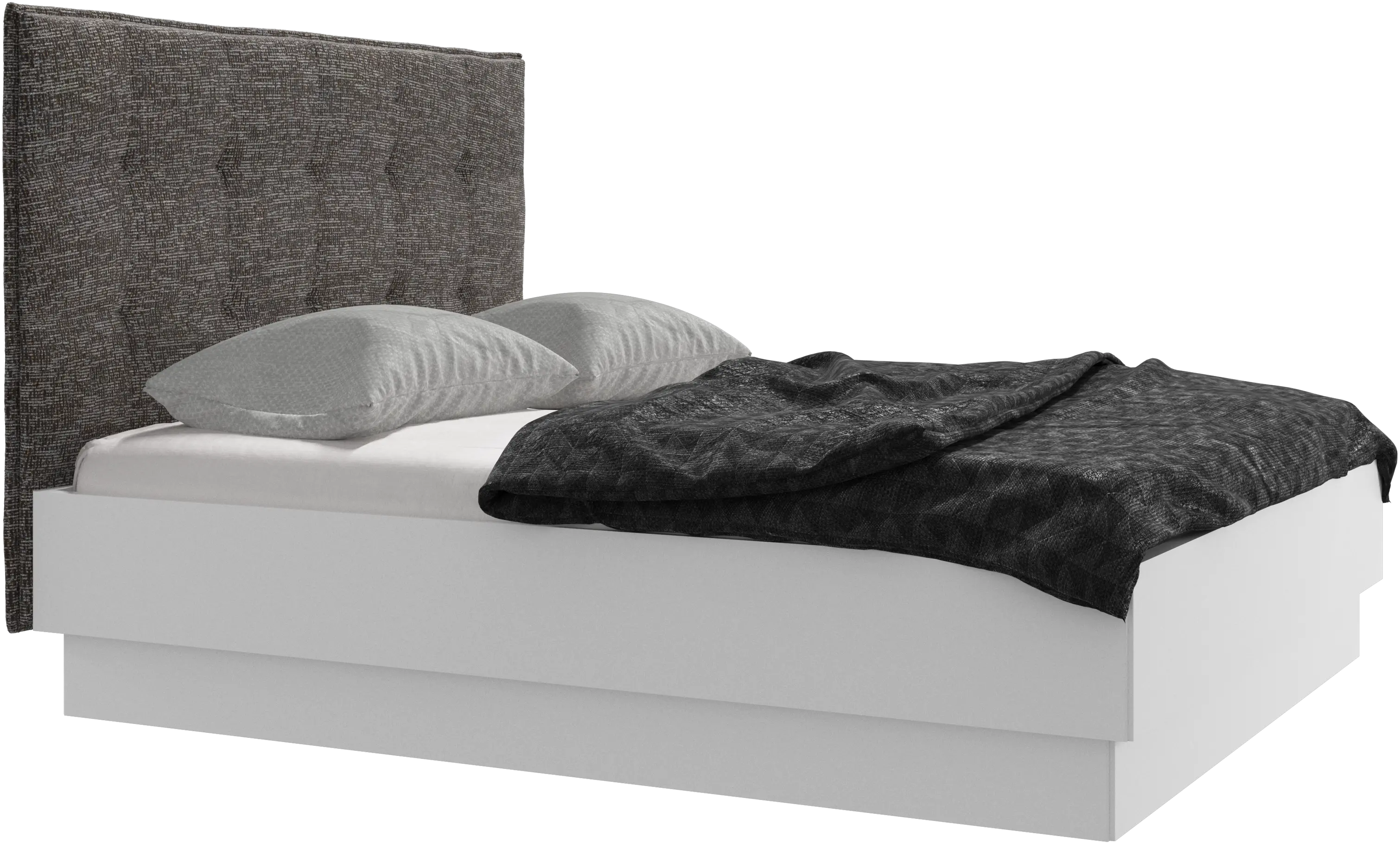 Lugano storage bed with lift-up frame and slats, excl. mattress