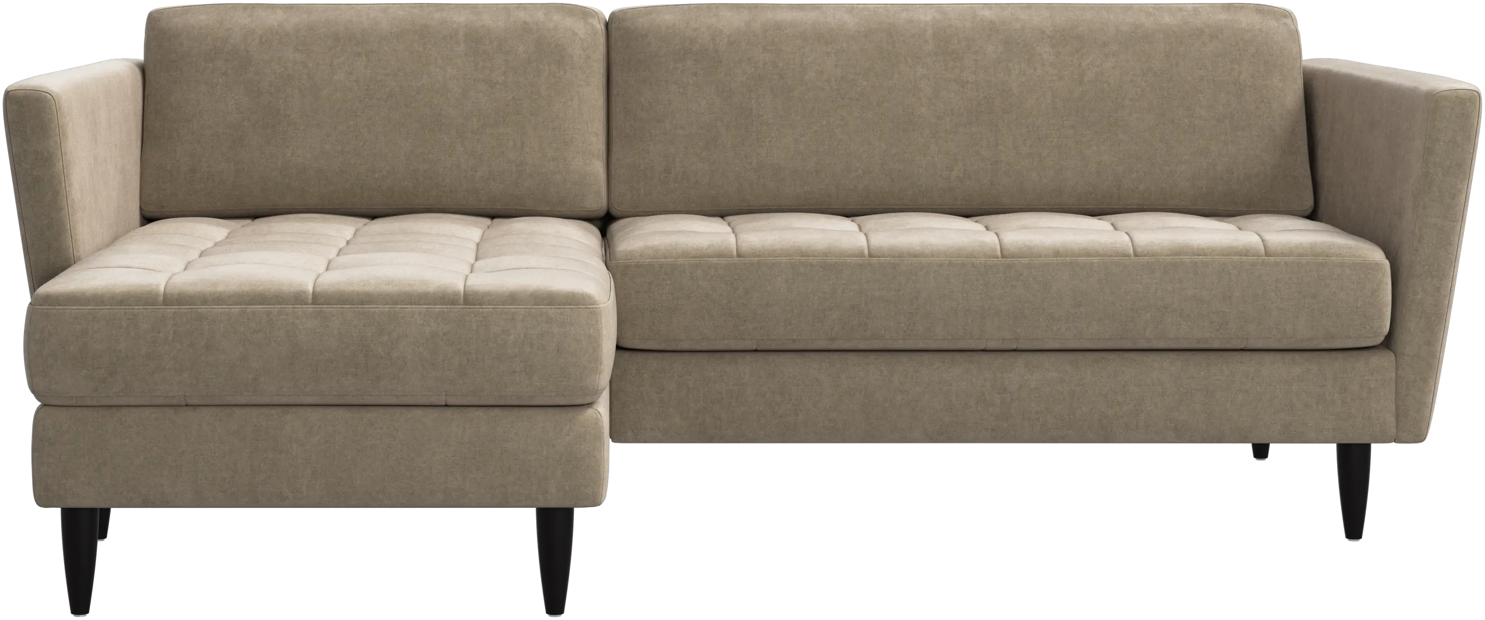 Osaka sofa with resting unit, tufted seat