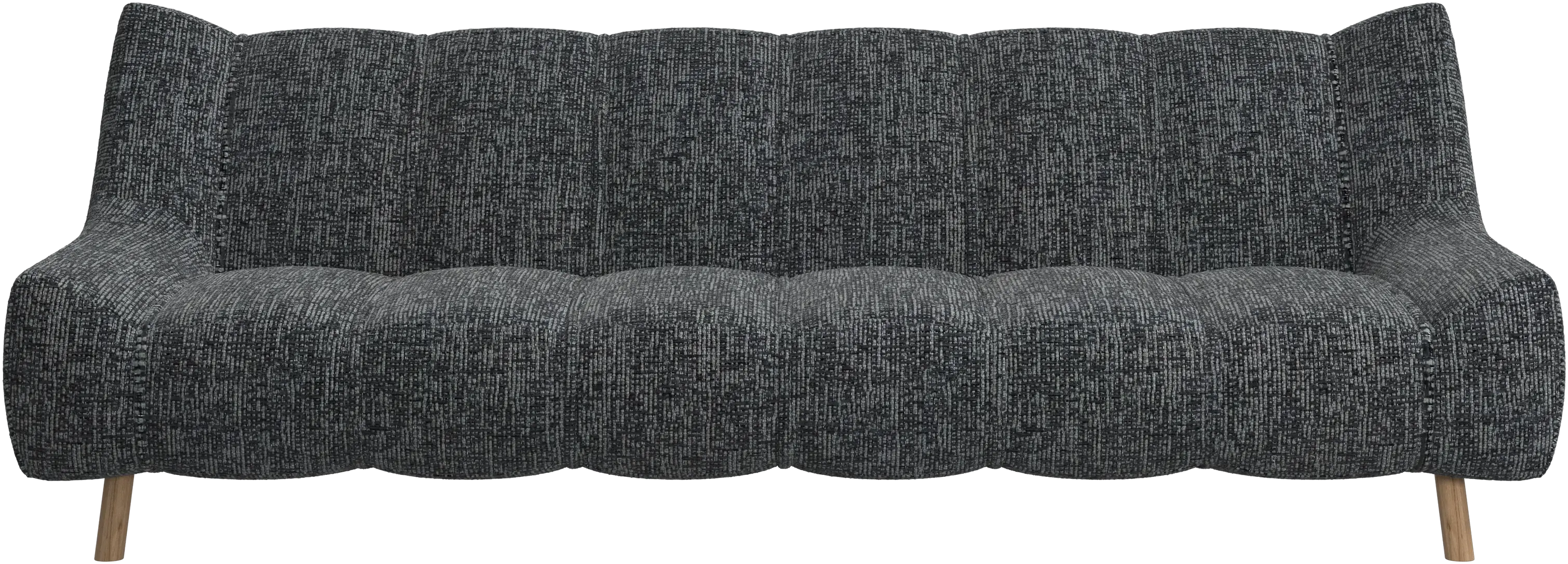 Canapé 3 places Nawabari, jambe en bois