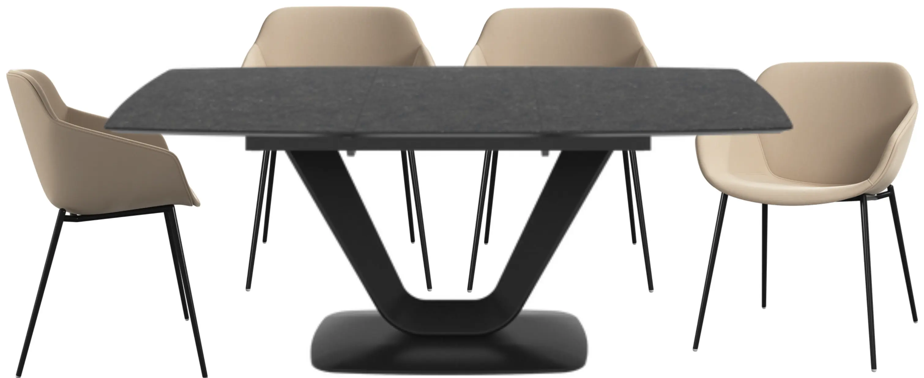 Dining tables Alicante Extendable Dining Table + Vienna Dining Chairs SET OF 4 (DTEXE001, DCWH084) EXCLUSIVE EVENT DISCOUNT SAVE £3315