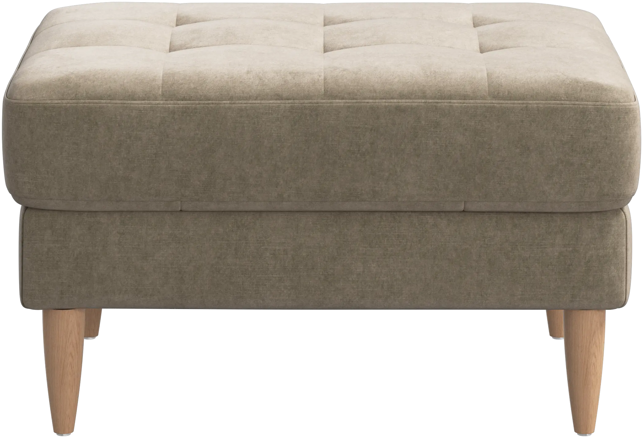 Osaka footstool, tufted seat
