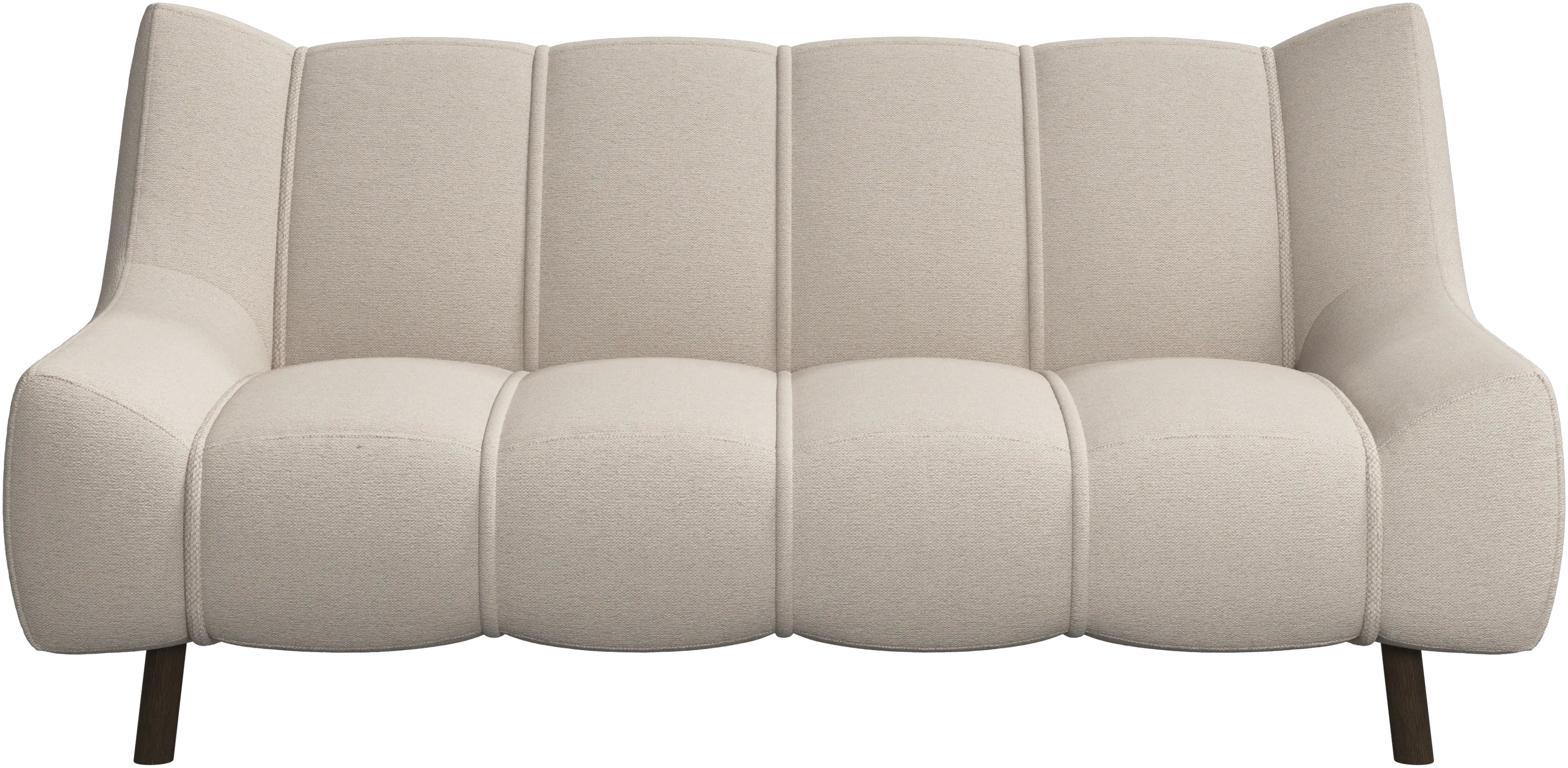 Nawabari 2 seater sofa, wooden leg