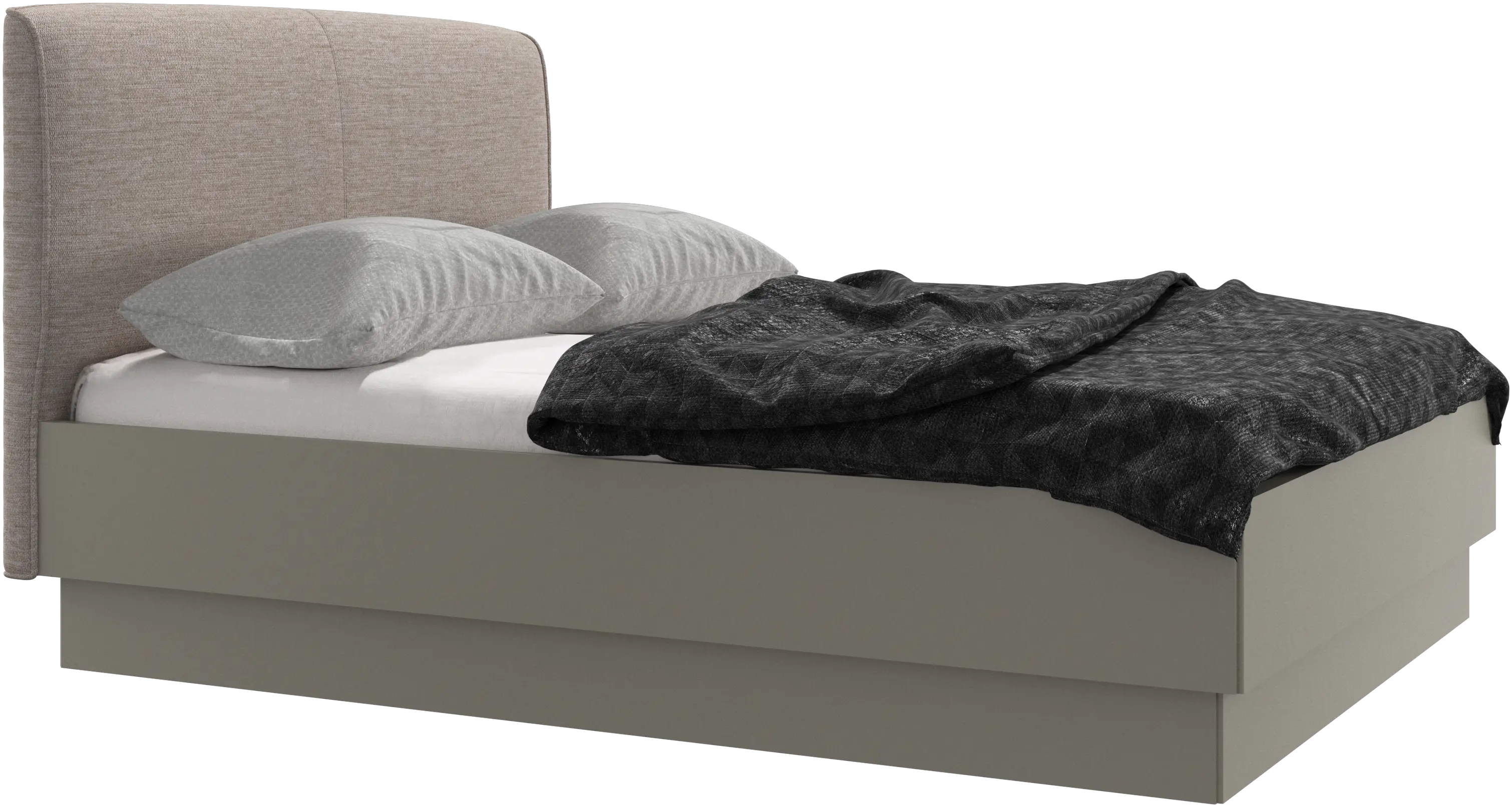 Houston, upholstered bed with storage