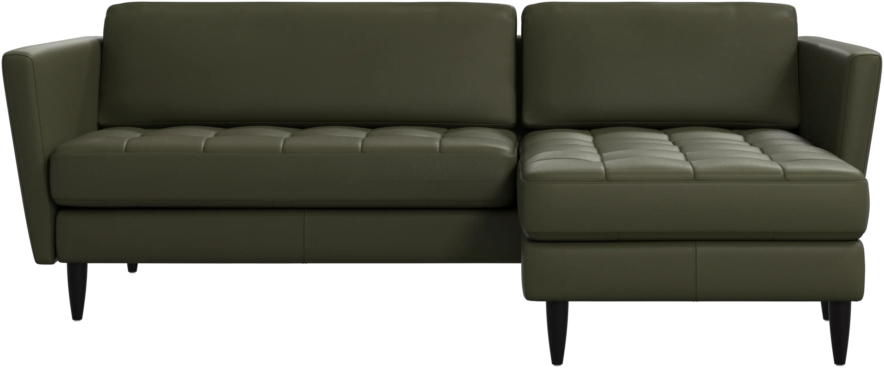 Canapé Osaka avec chaise longue, assise capitonnée