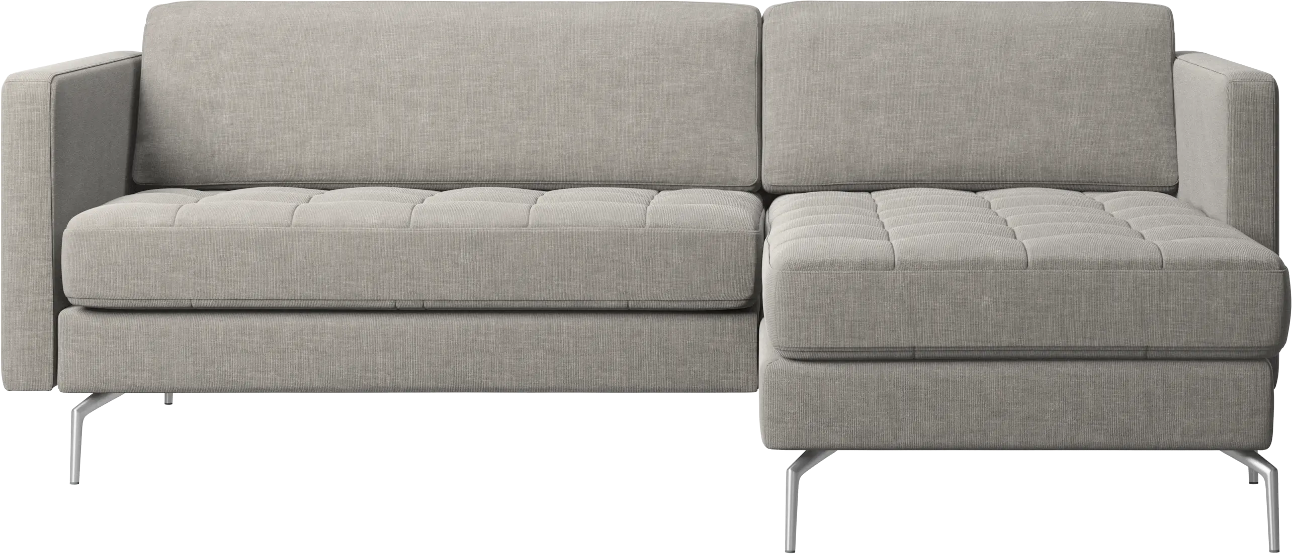 Osaka sofa with resting unit, tufted seat