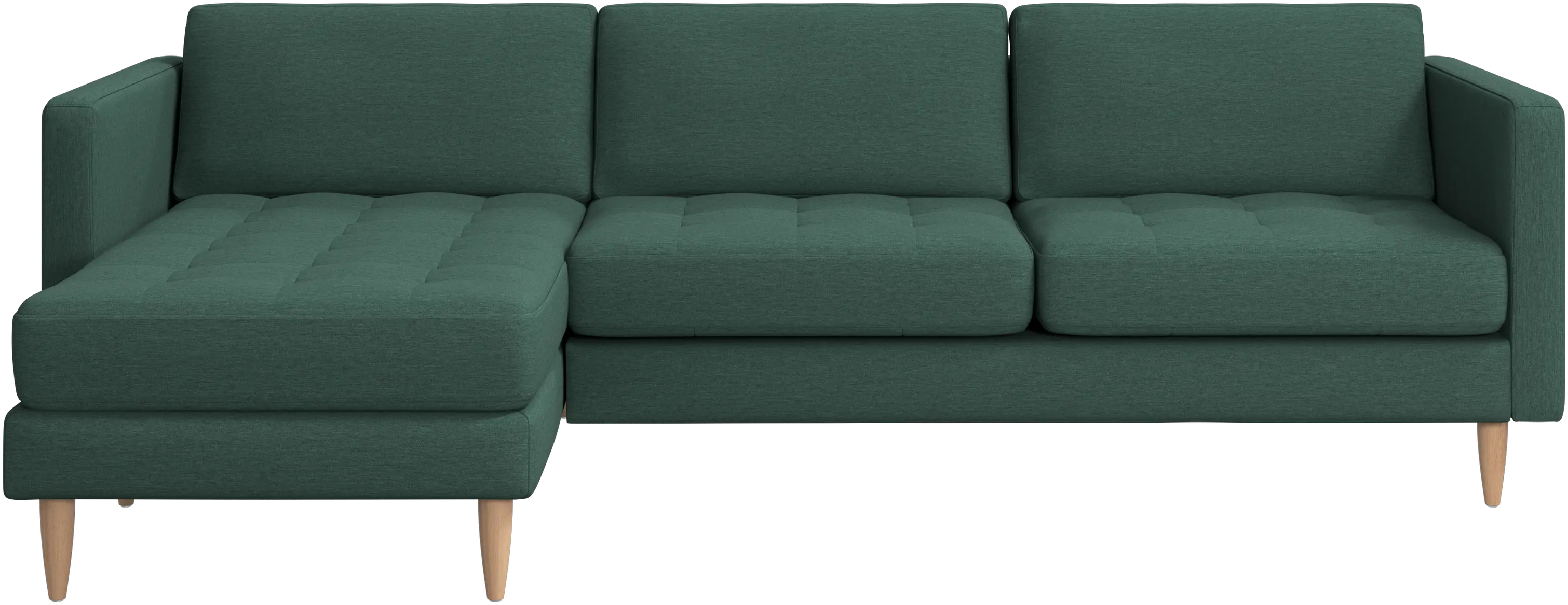 Osaka sofa with resting unit, tufted seat