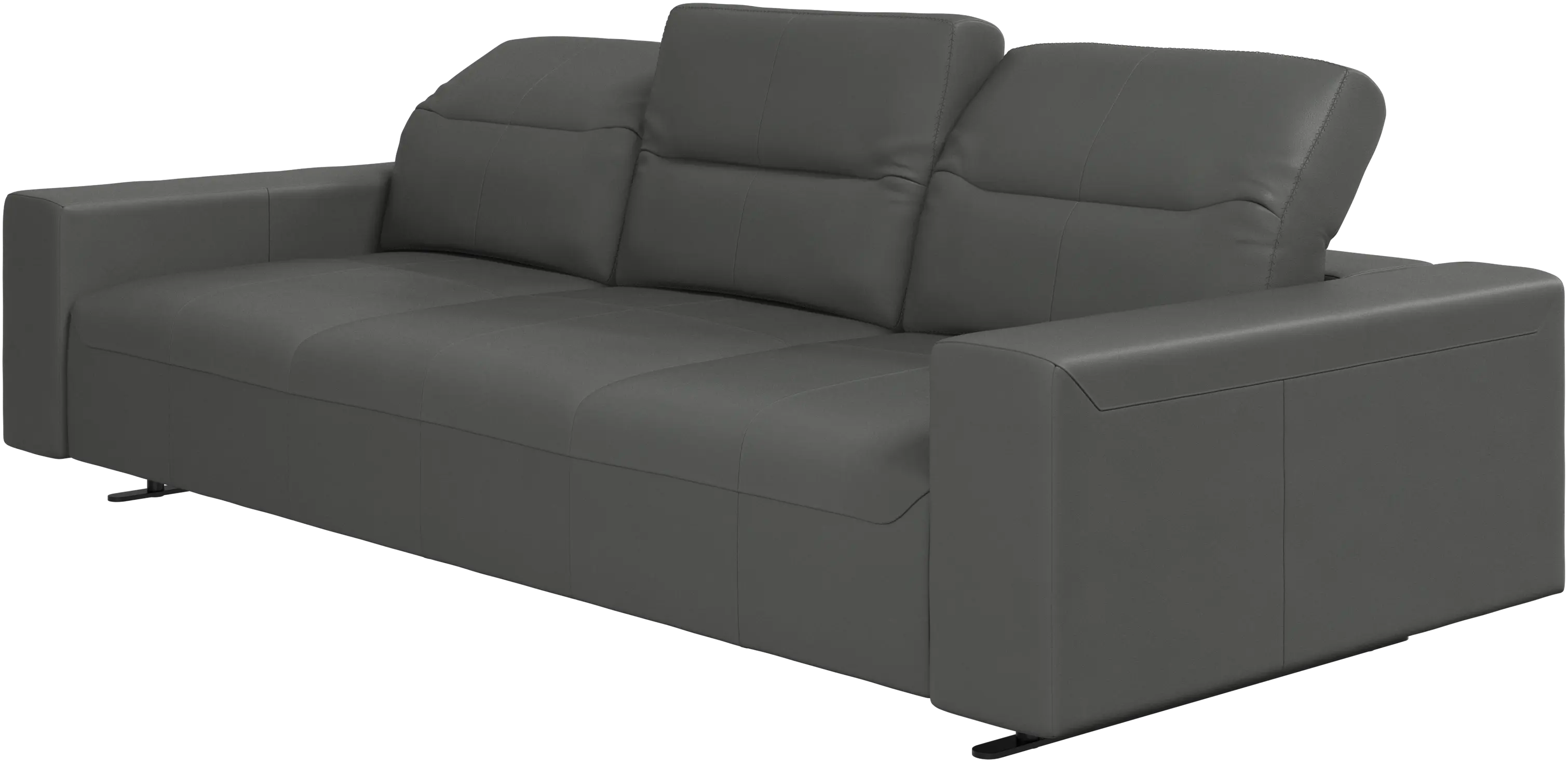 Hampton sofa with adjustable back and storage on the left side