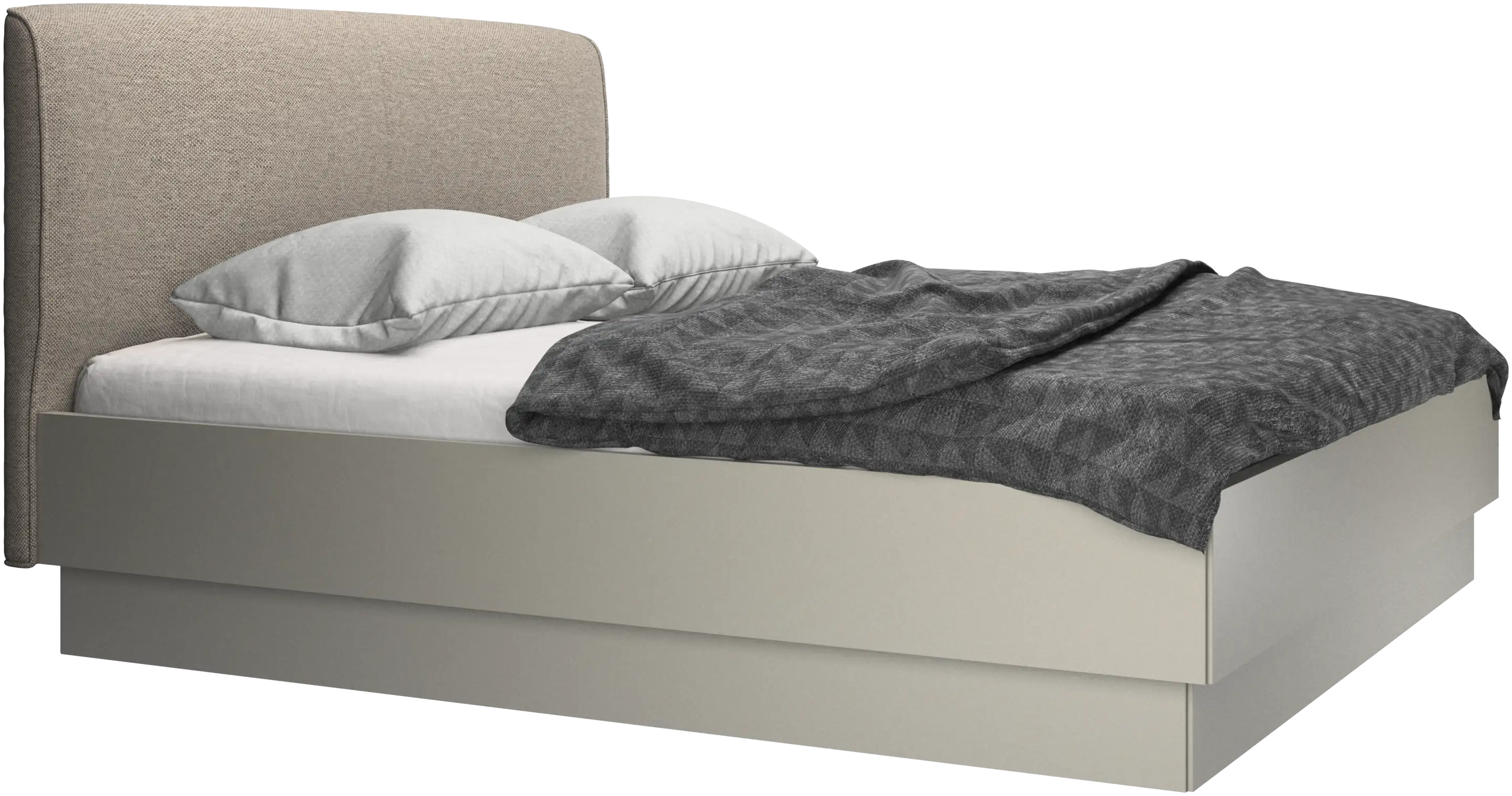 Houston, upholstered bed with storage