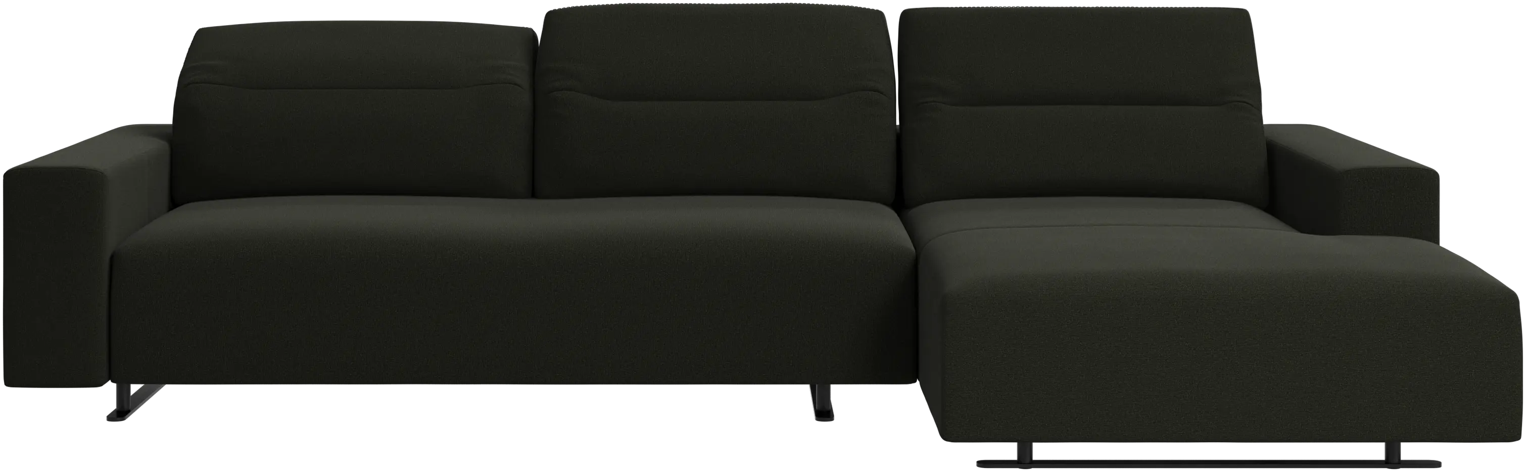 Hampton sofa with adjustable back and resting unit left side