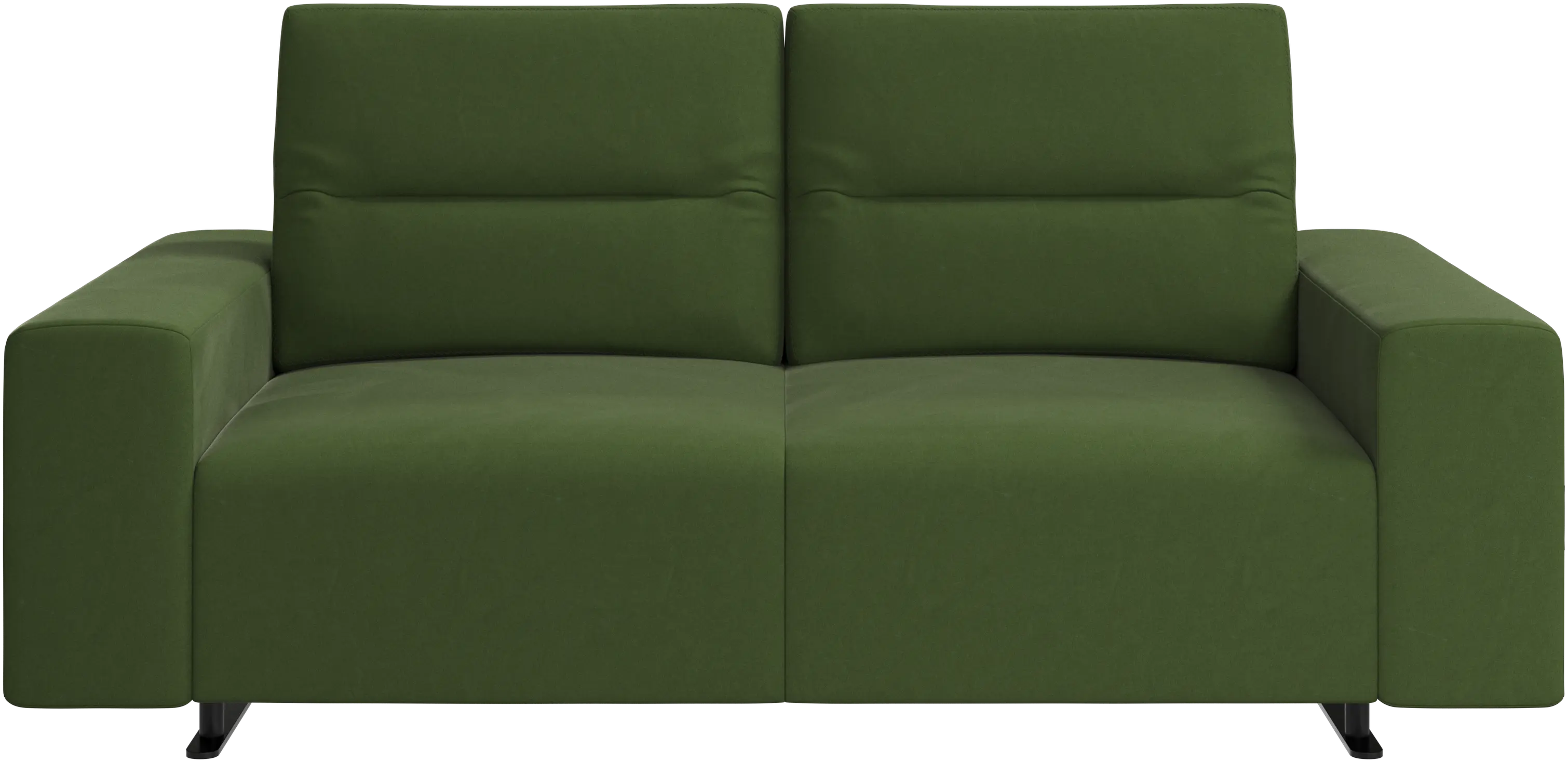 Hampton sofa with adjustable back and storage on the left side