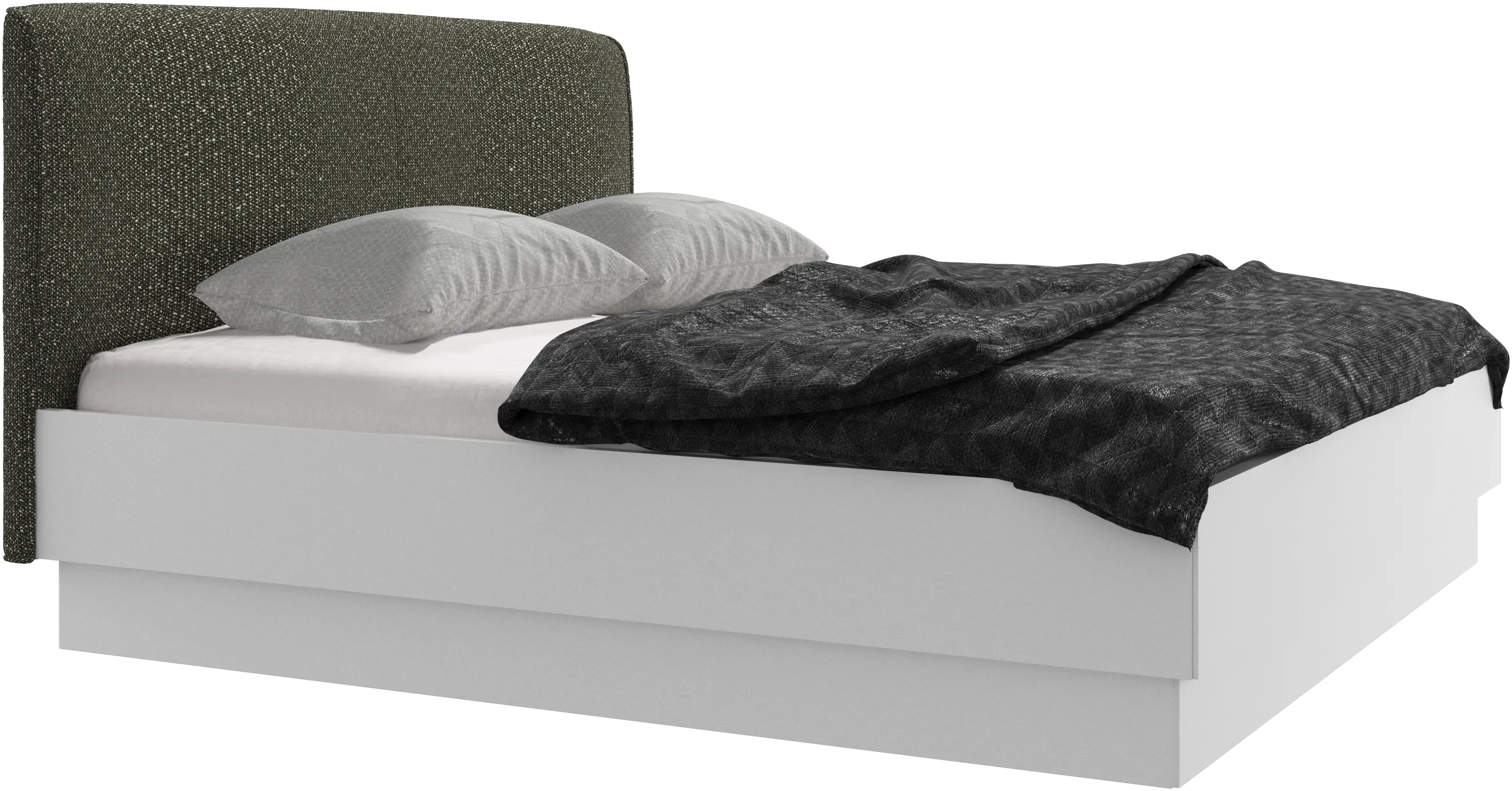 Houston, upholstered bed with storage