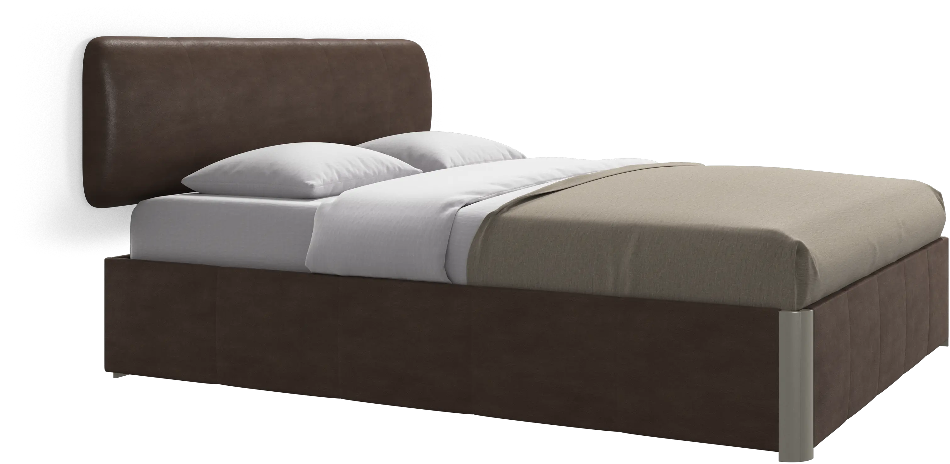 Element 床、壁掛け式ヘッドボード、スラット付き、マットレス除外