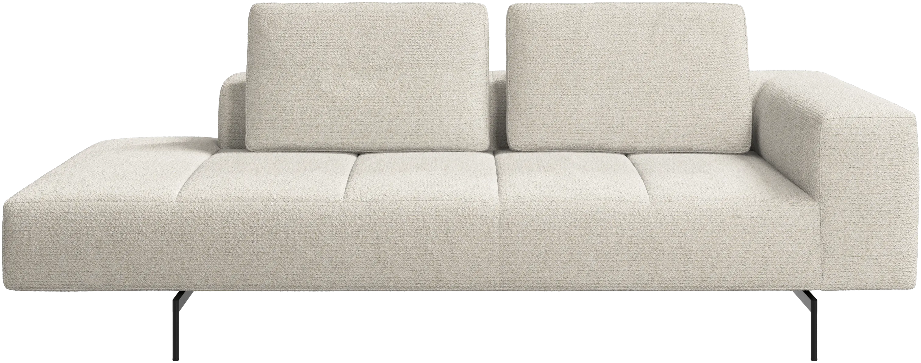 Amsterdam resting module for sofa, armrest right, open end left