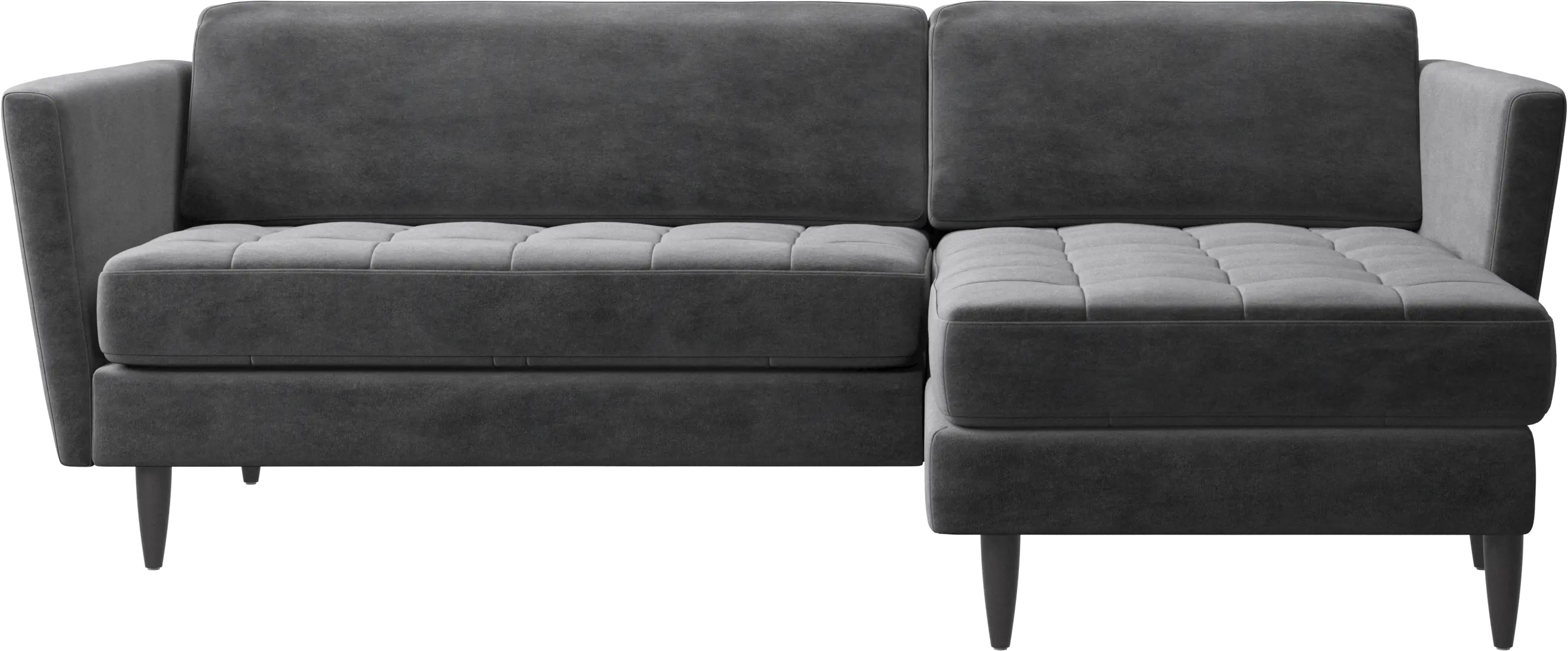 Osaka sofa with resting unit, tufted seat