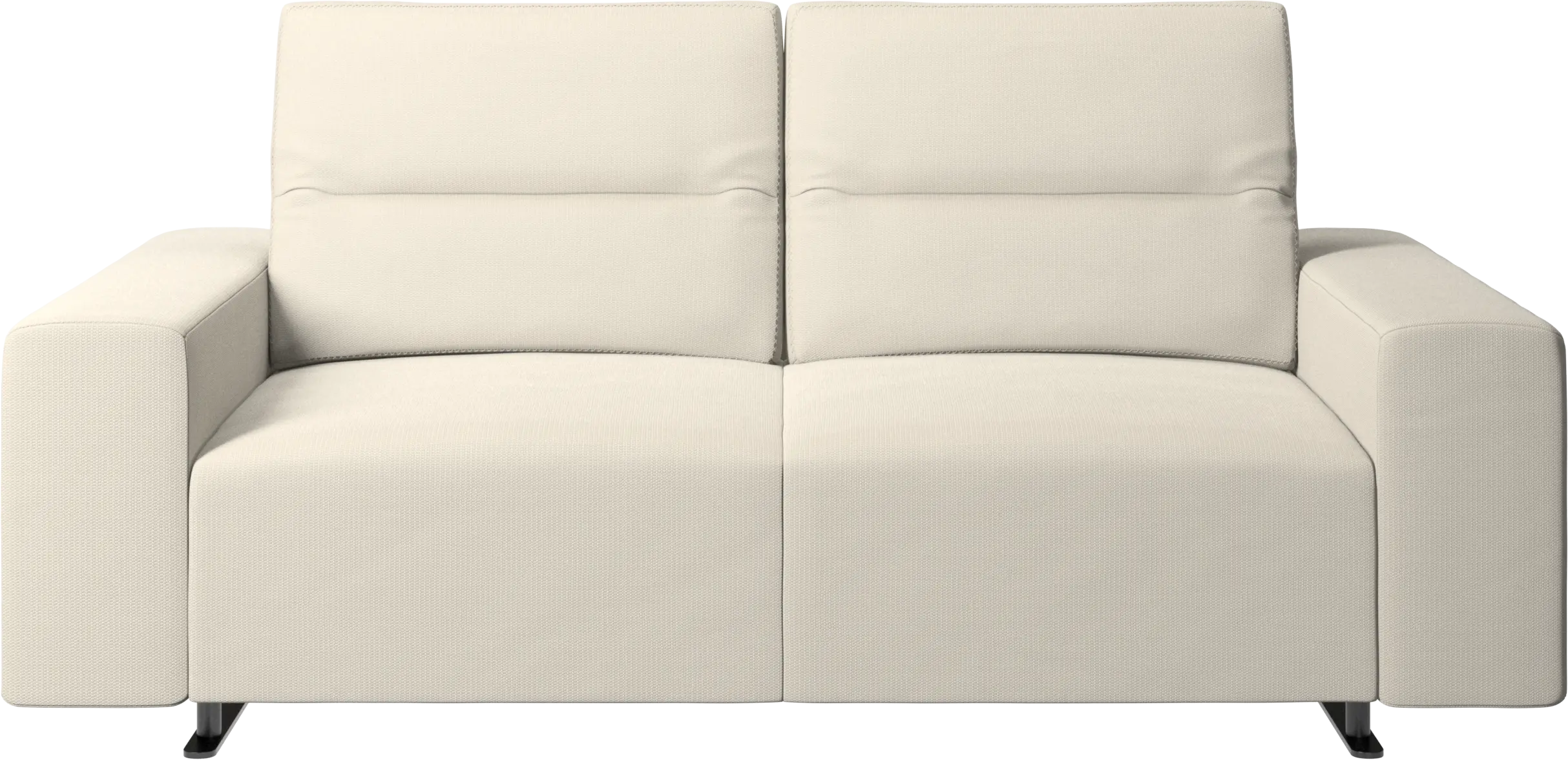 Hampton sofa with adjustable back and storage on the right side