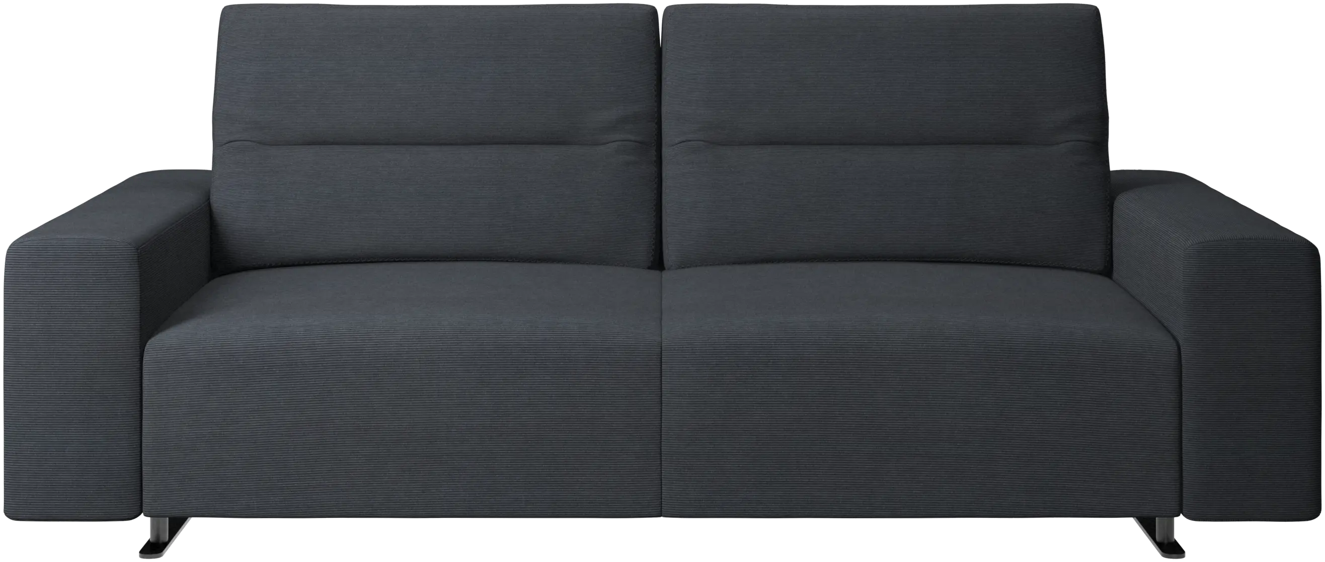 Hampton sofa with adjustable back and storage on the right side