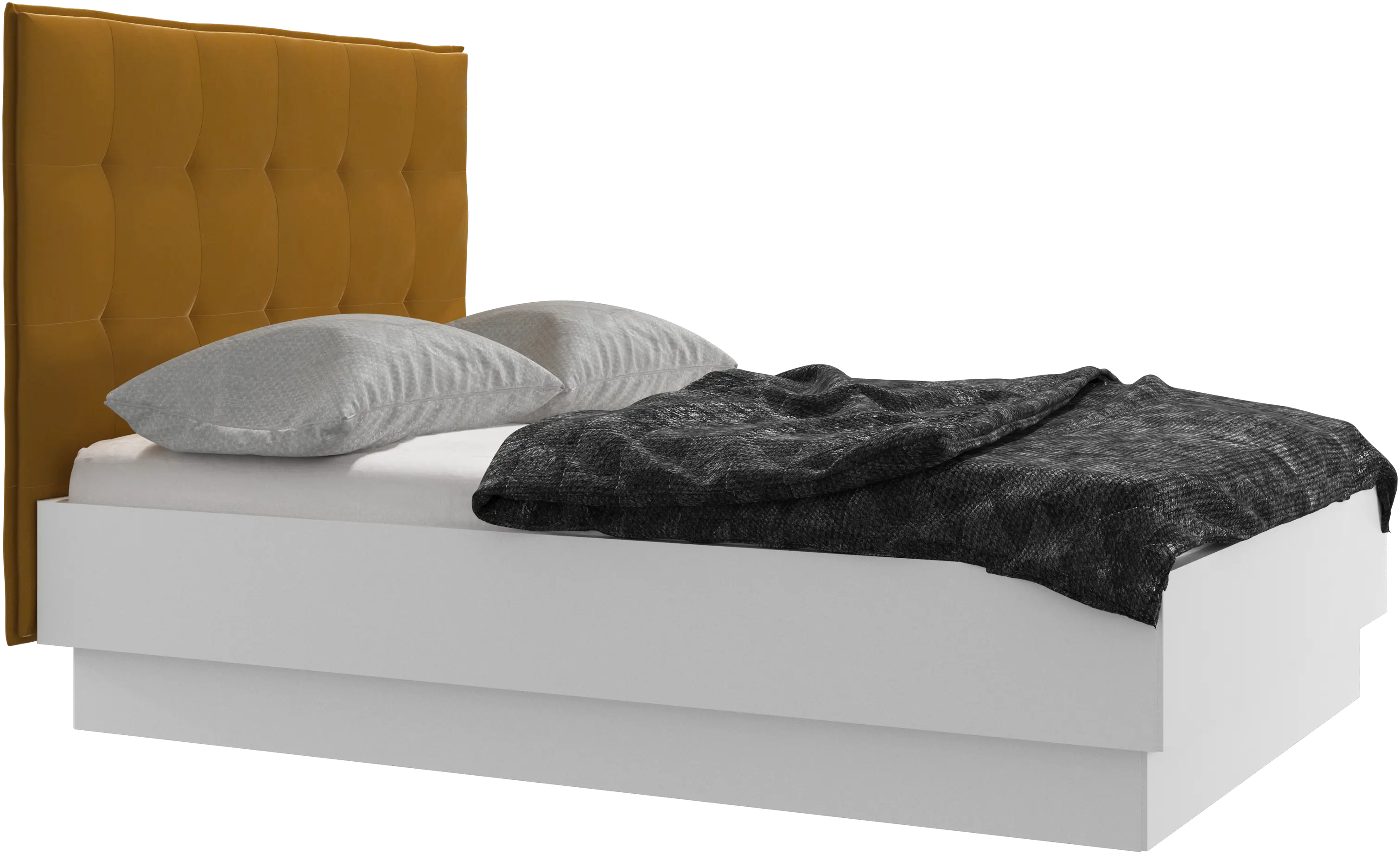 Lugano storage bed with lift-up frame and slats, excl. mattress