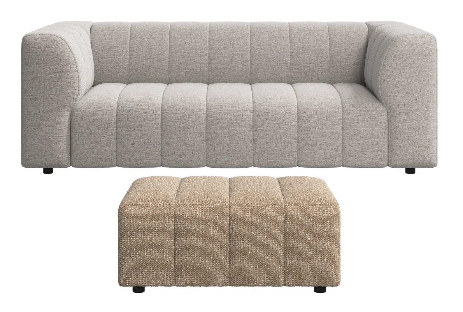 Sofas Bellagio Sofa 201x95x70cm + Hocker 90x90x42cm (30% Preisvorteil)