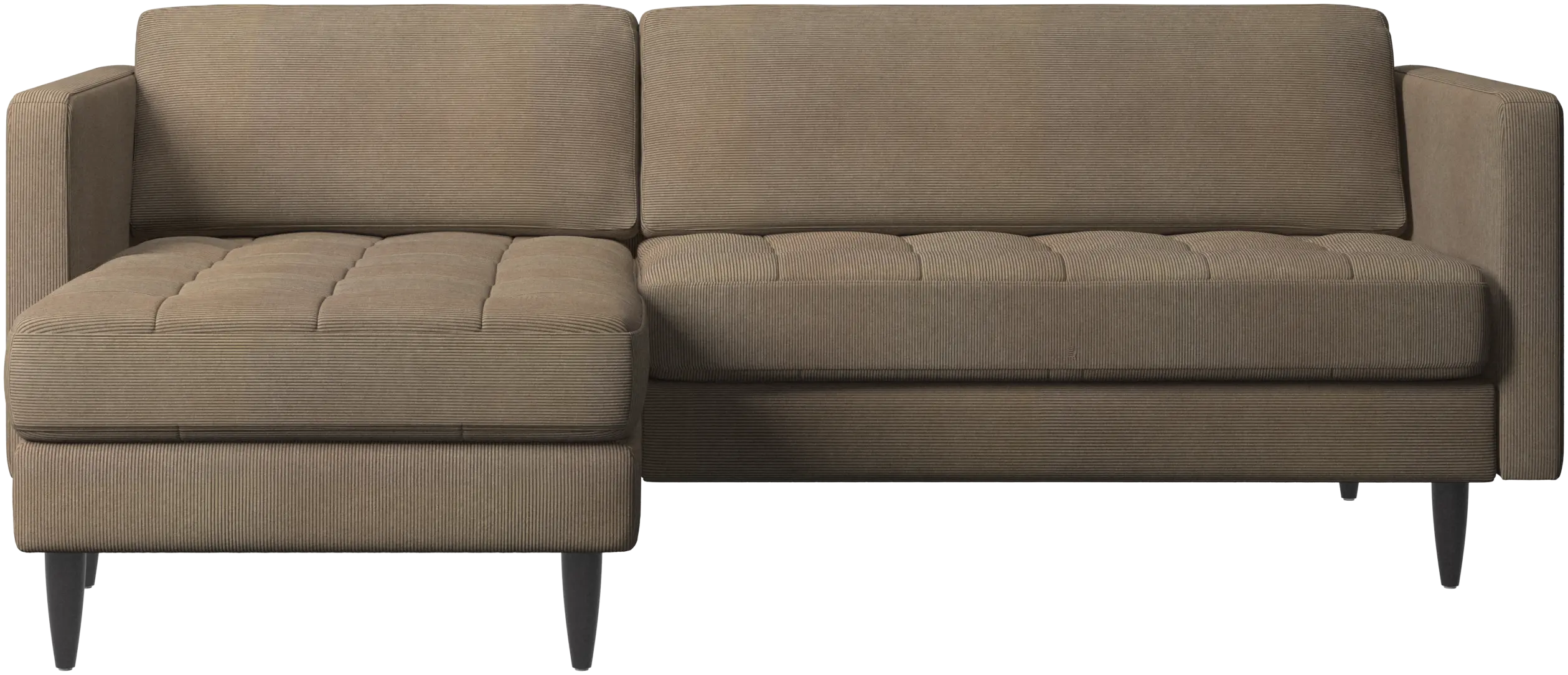 Osaka sofa with resting unit, tufted seat