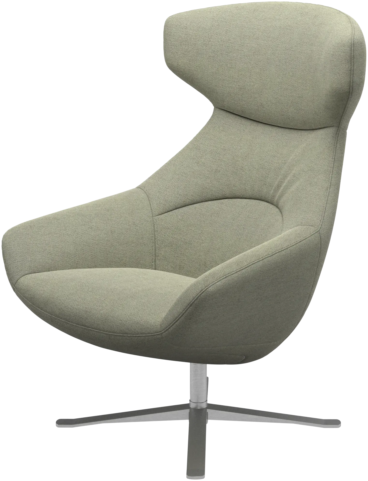 Porto fauteuil met relaxfunctie voor rugleuning en draaifunctie onderstel