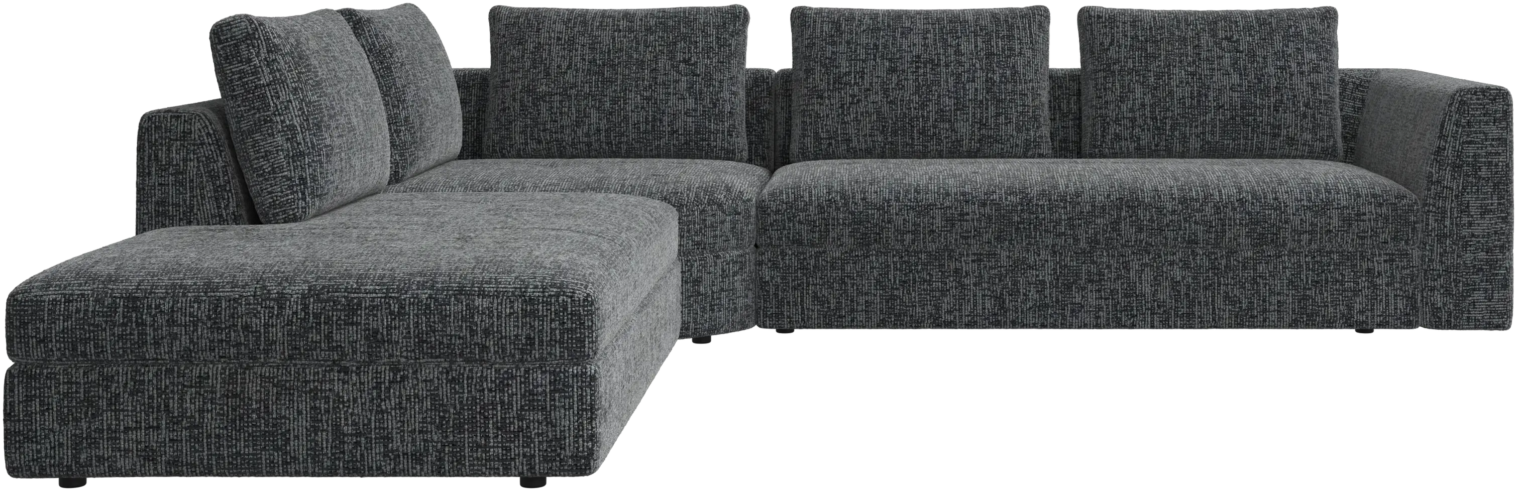 Bergamo转角沙发,带弧形单元