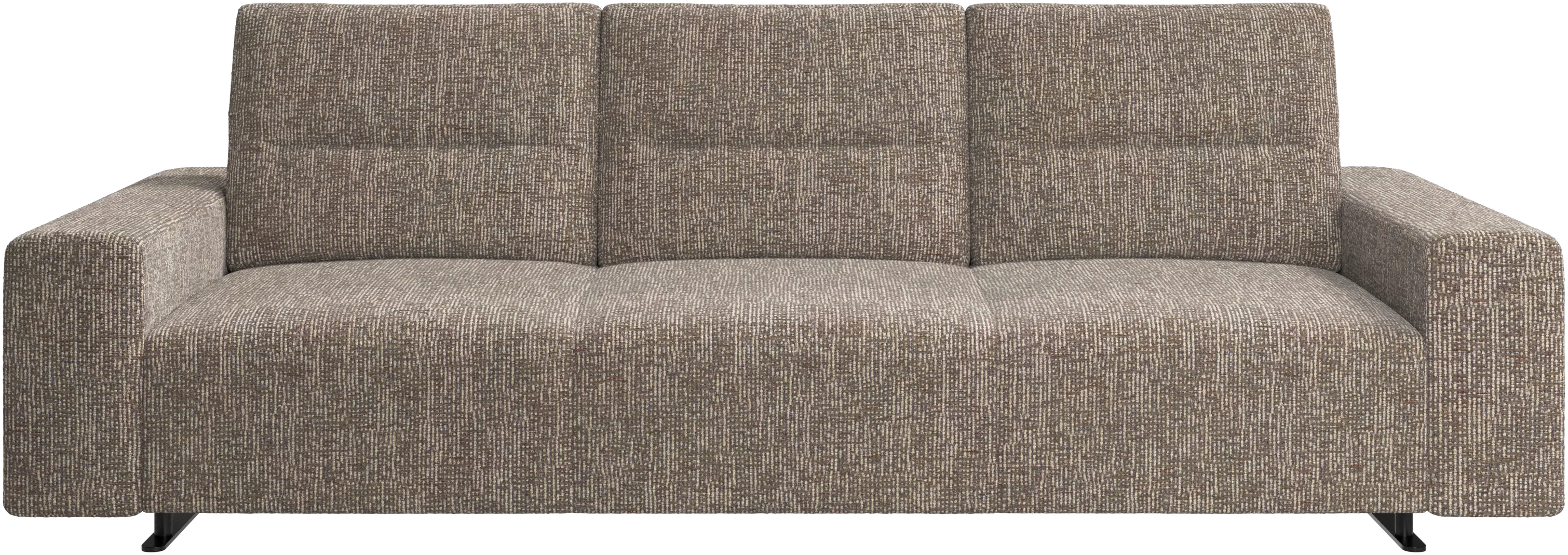 Hampton sofa with adjustable back and storage on the left side