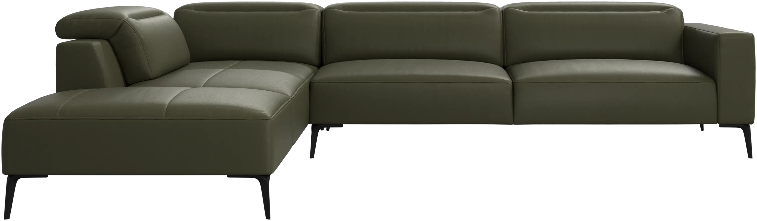 Zürich corner sofa with lounging unit