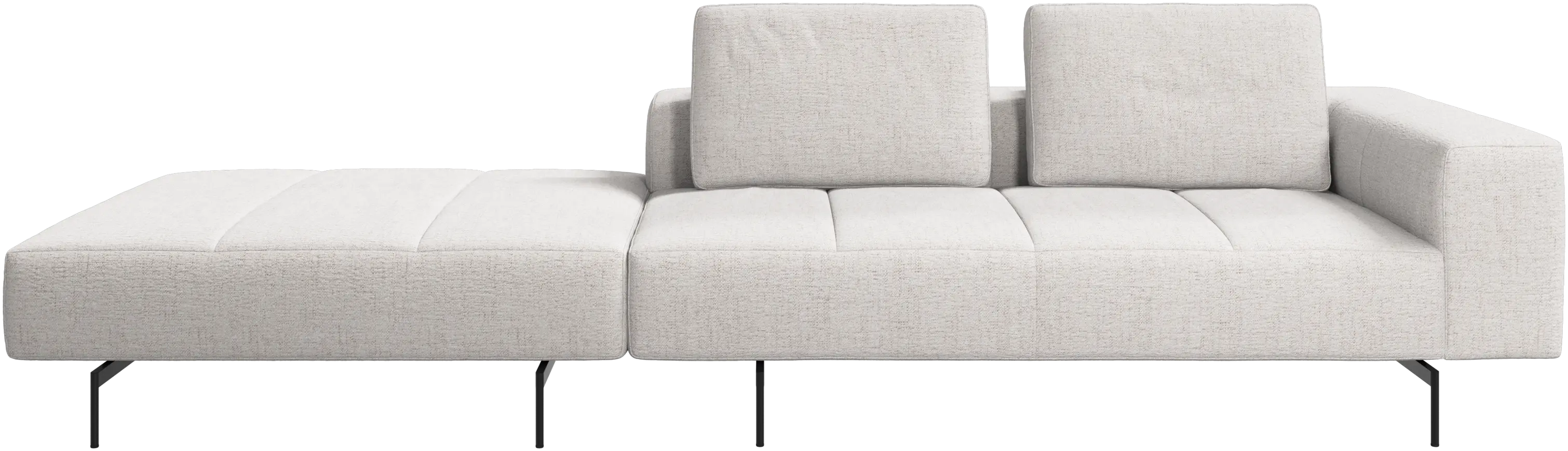 Amsterdam sofa with footstool on left side