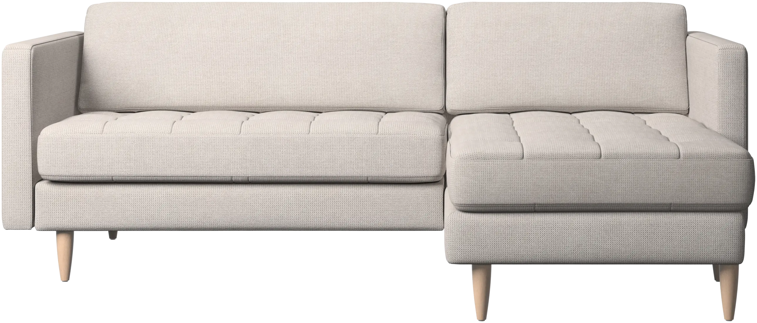 Osaka sofa with resting unit, tufted seat