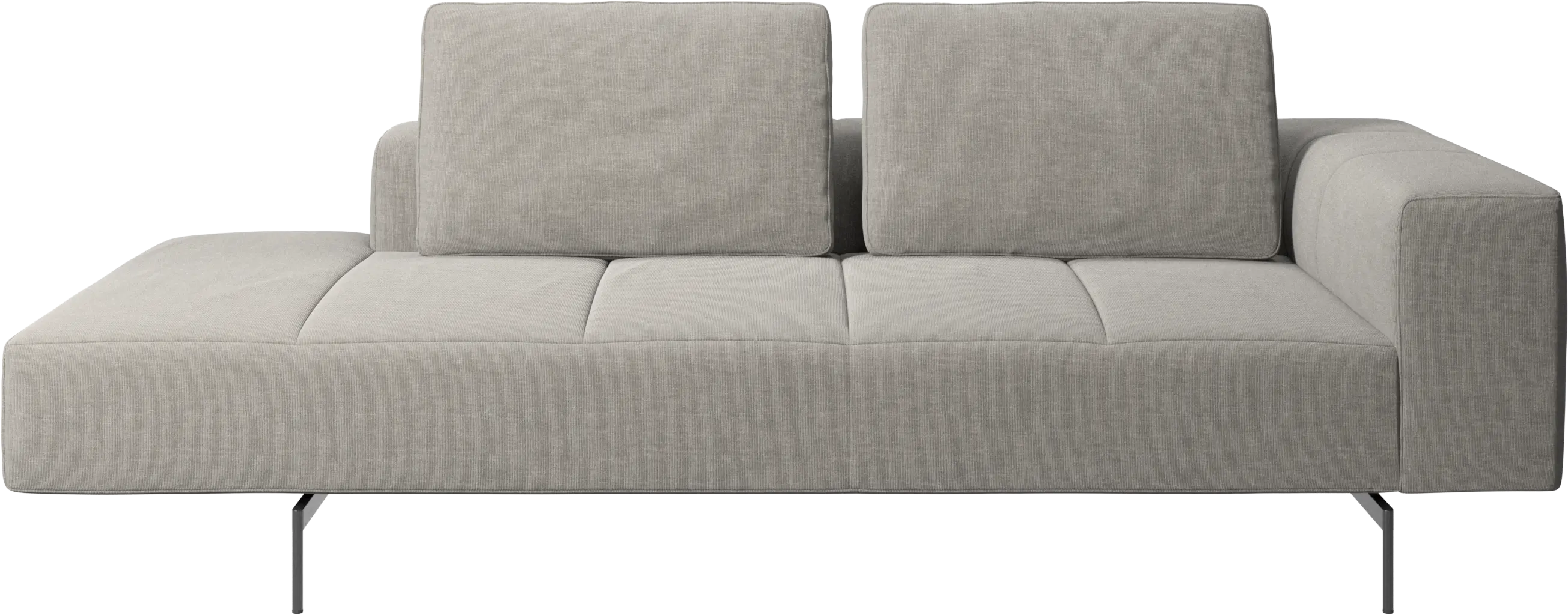 Amsterdam resting module for sofa, armrest right, open end left
