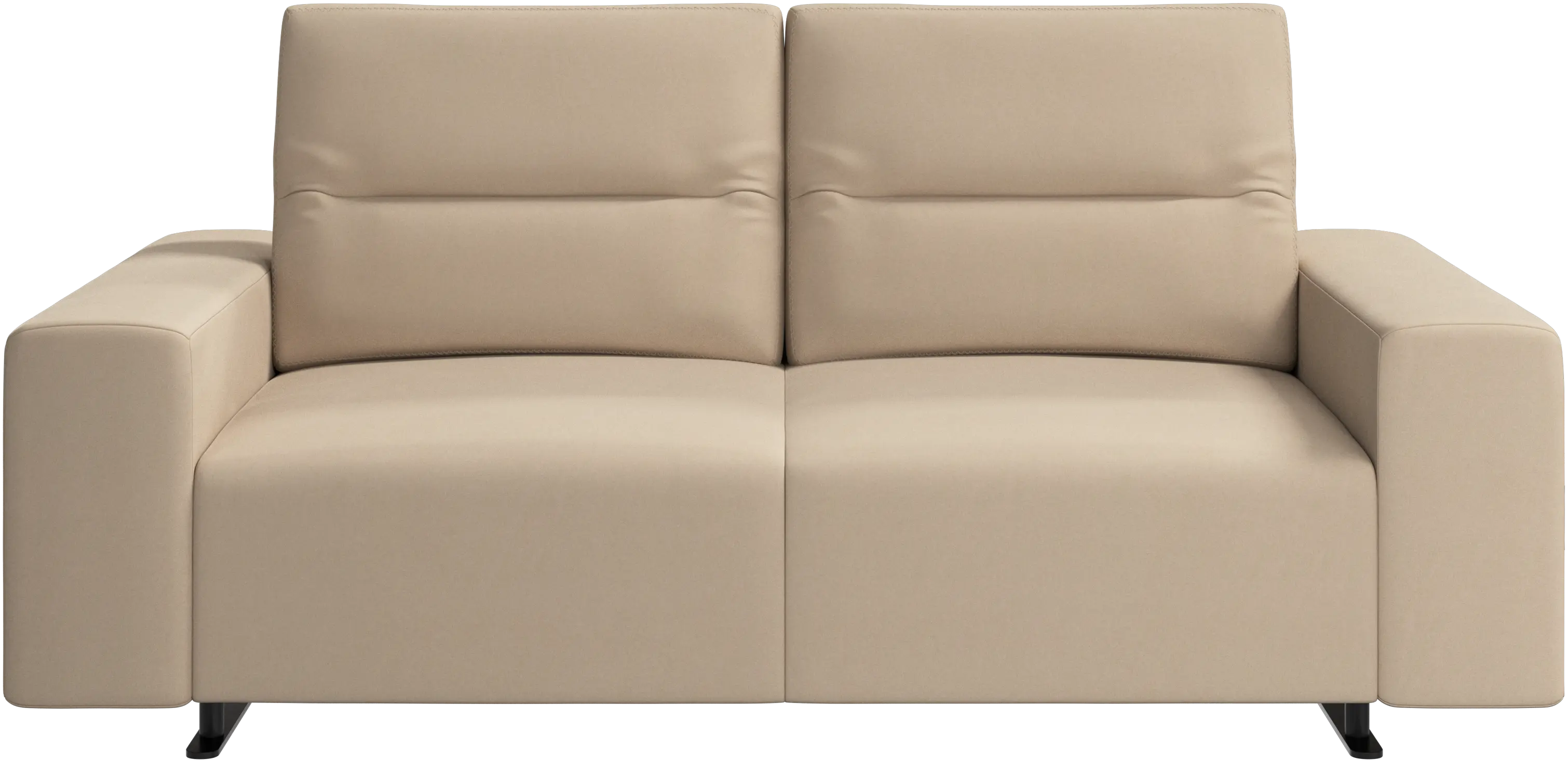 Hampton sofa with adjustable back and storage on the left side
