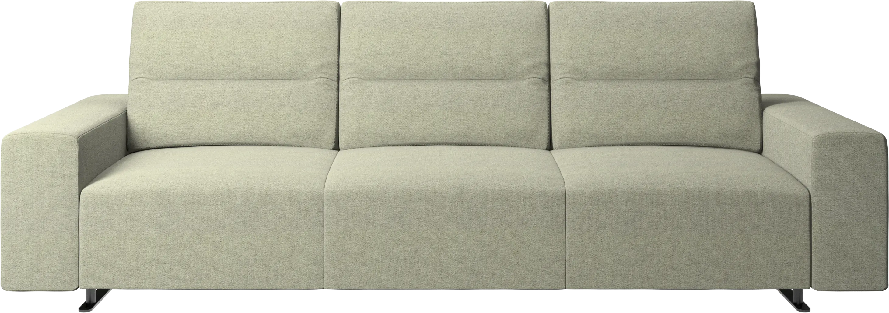 Hampton sofa with adjustable back and storage on the left side