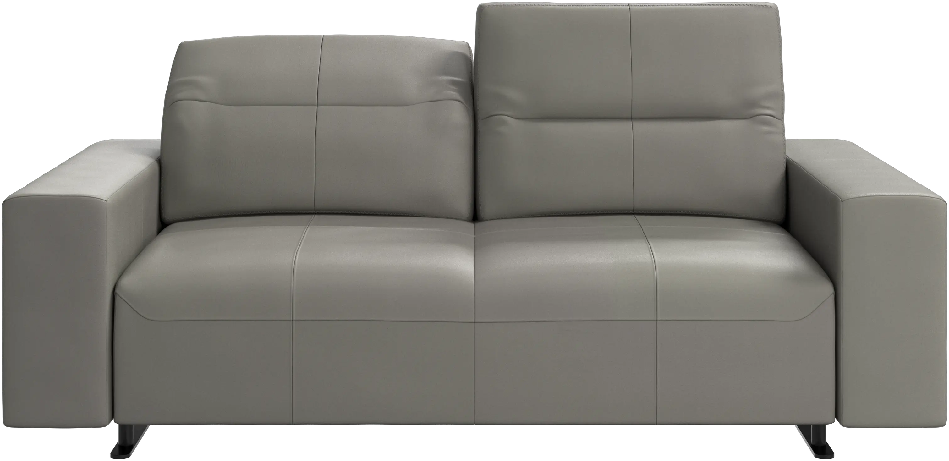 Hampton sofa with adjustable back and storage on the left side