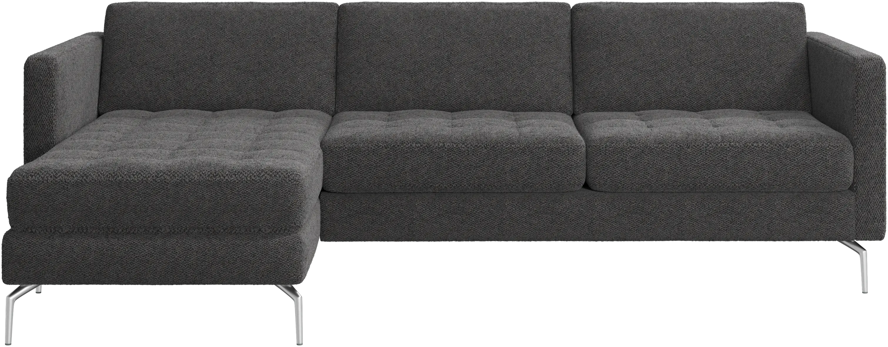Osaka sofa with resting unit, tufted seat