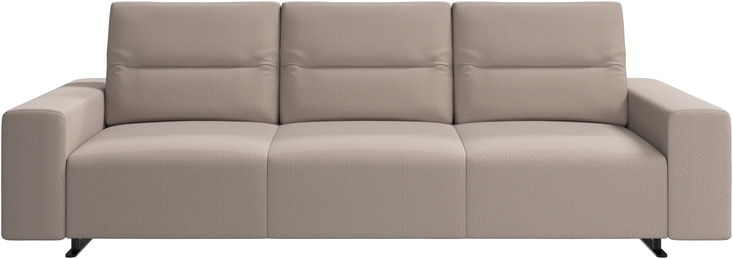 Hampton sofa with adjustable back and storage on the left side